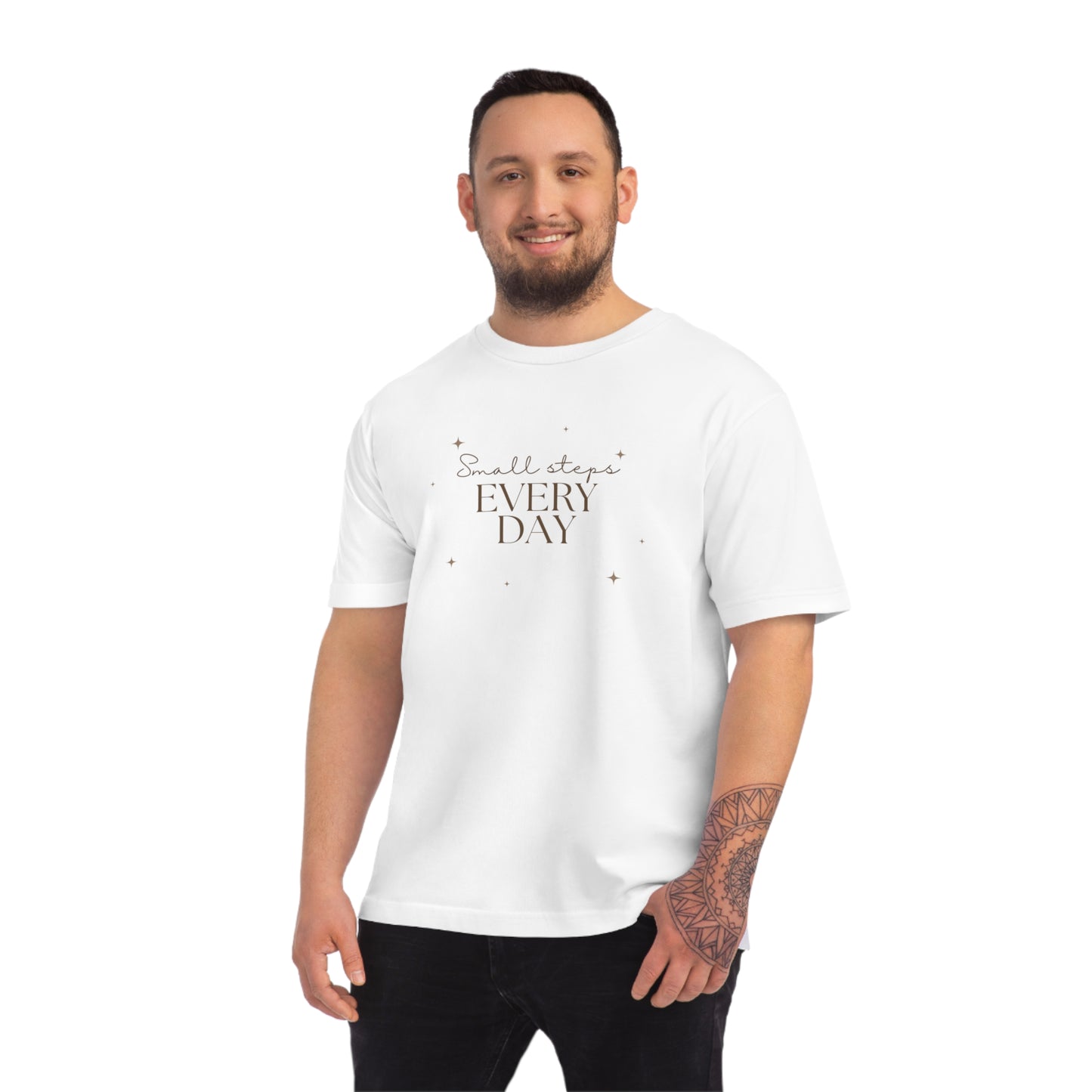 Inspirational Tee - "Small Steps Every Day" | Motivational Graphic Unisex T-Shirt