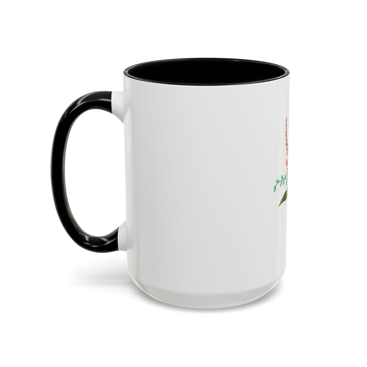 Taza de café con detalles florales: 11 oz y 15 oz: regalo perfecto para los amantes de la naturaleza