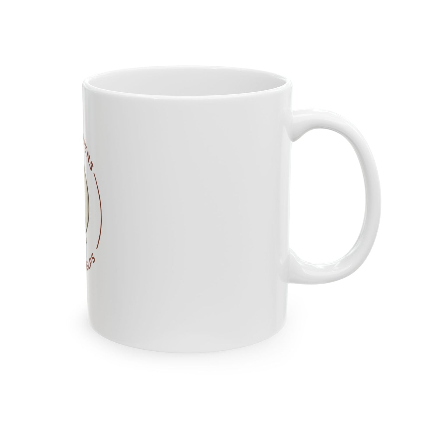Life Happens Coffee Helps Ceramic Mug | 11oz/15oz Coffee Cup Gift for Coffee Lovers
