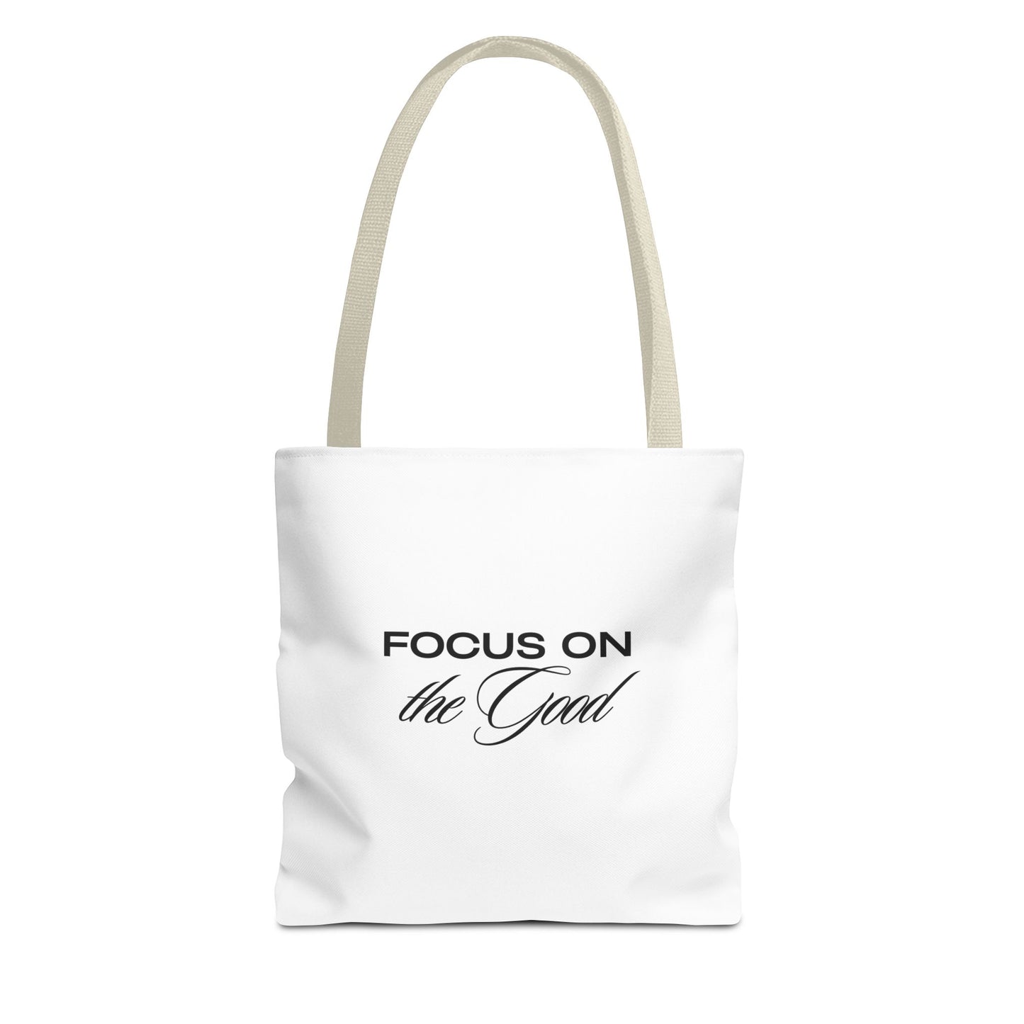 Inspirational Tote Bag - 'Focus on the Good' | Motivational Canvas Bag