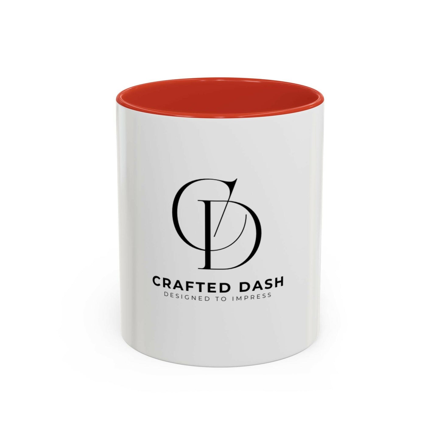 Crafted Dash Accent Coffee Mug | Stylish 11/15oz Ceramic Cup for Coffee Lovers