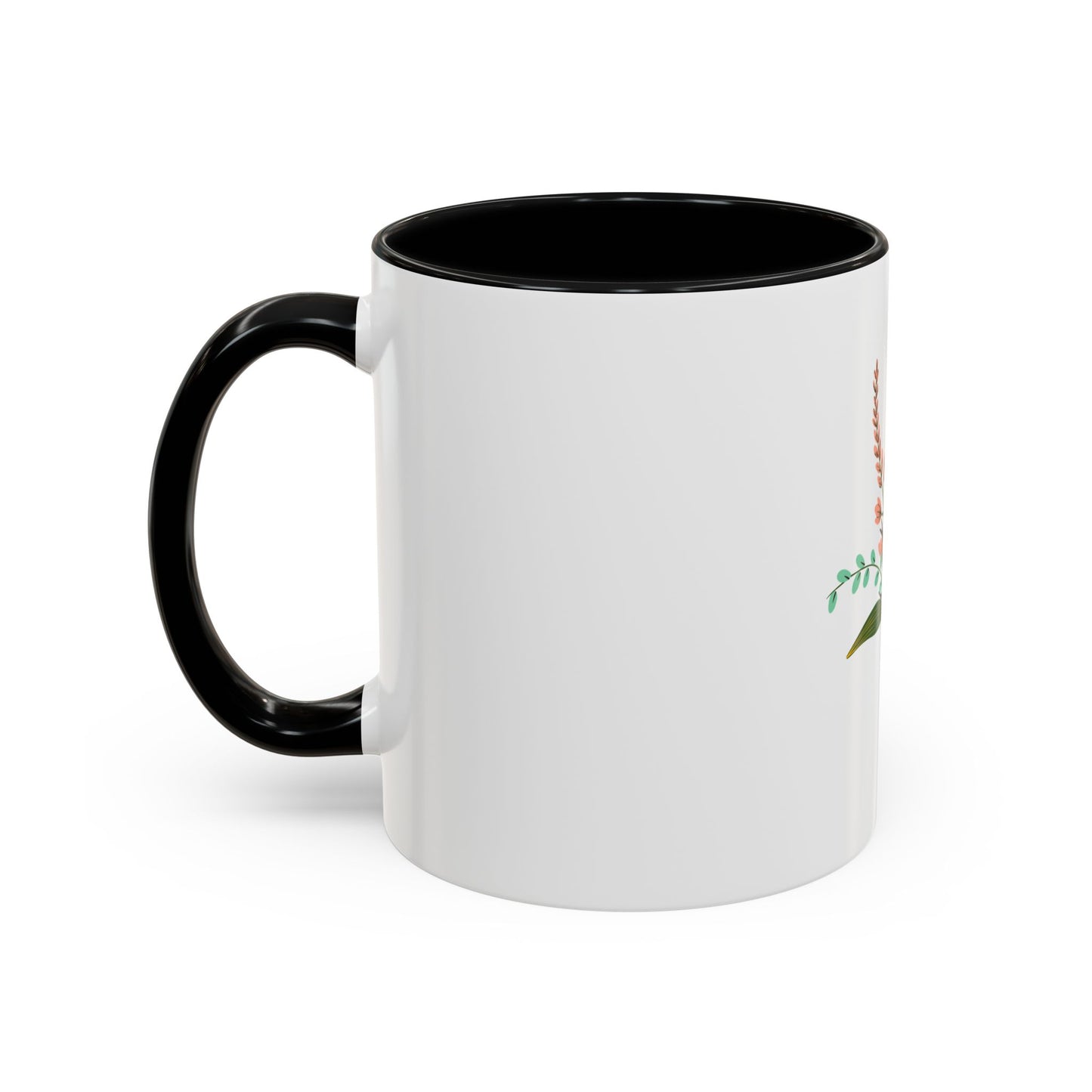 Taza de café con detalles florales: 11 oz y 15 oz: regalo perfecto para los amantes de la naturaleza