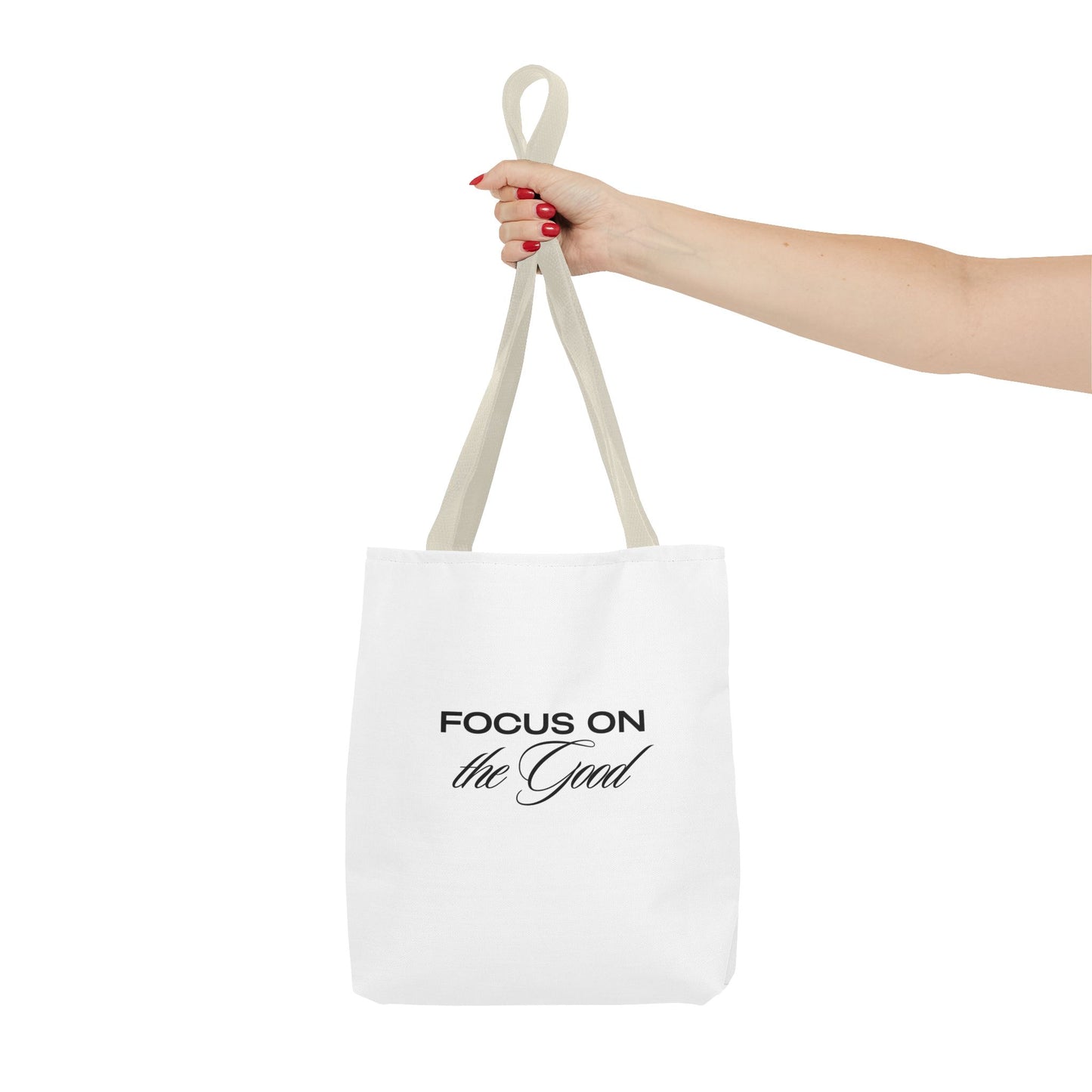 Inspirational Tote Bag - 'Focus on the Good' | Motivational Canvas Bag
