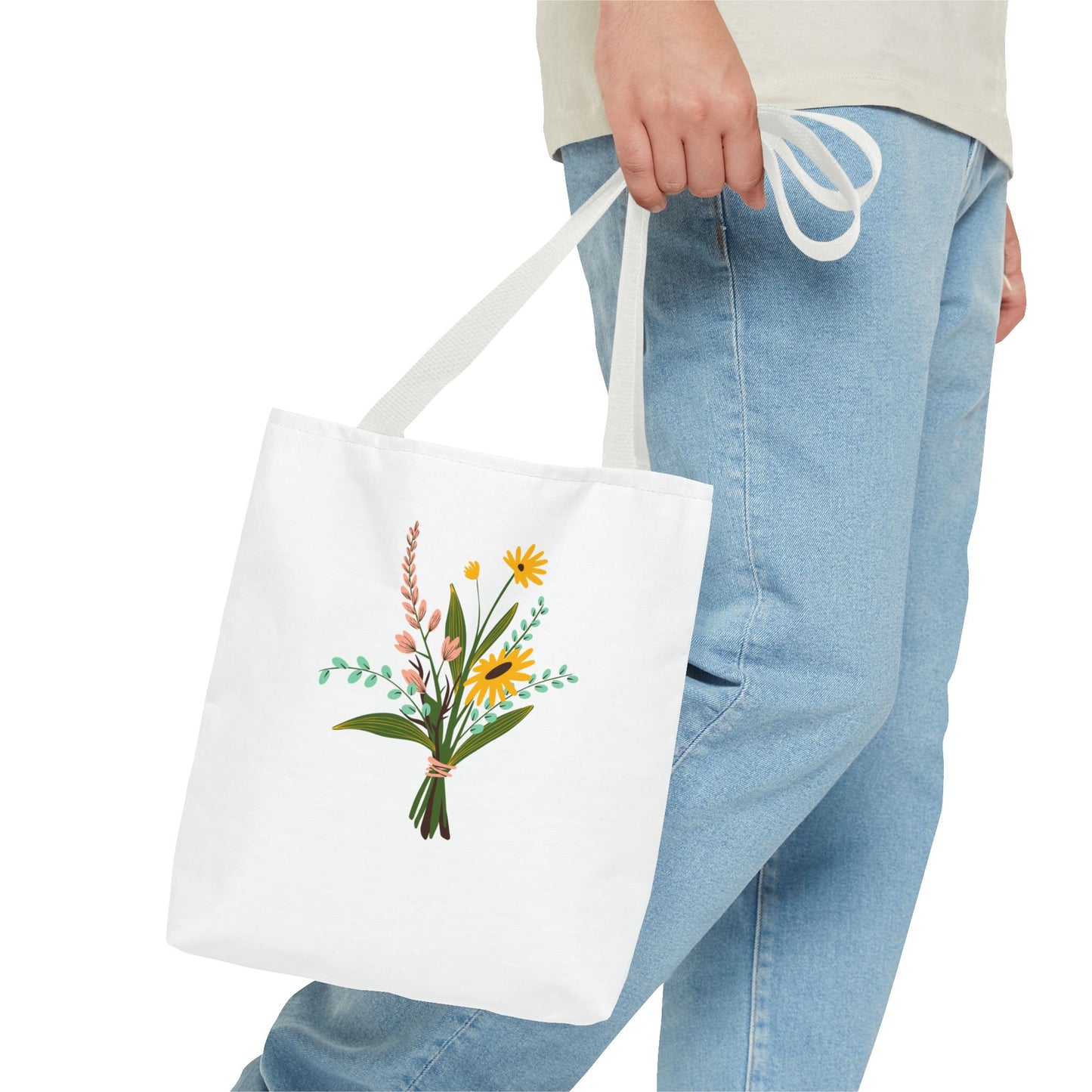 Floral Tote Bag - Perfect for Spring Outings & Eco-Friendly Shopping