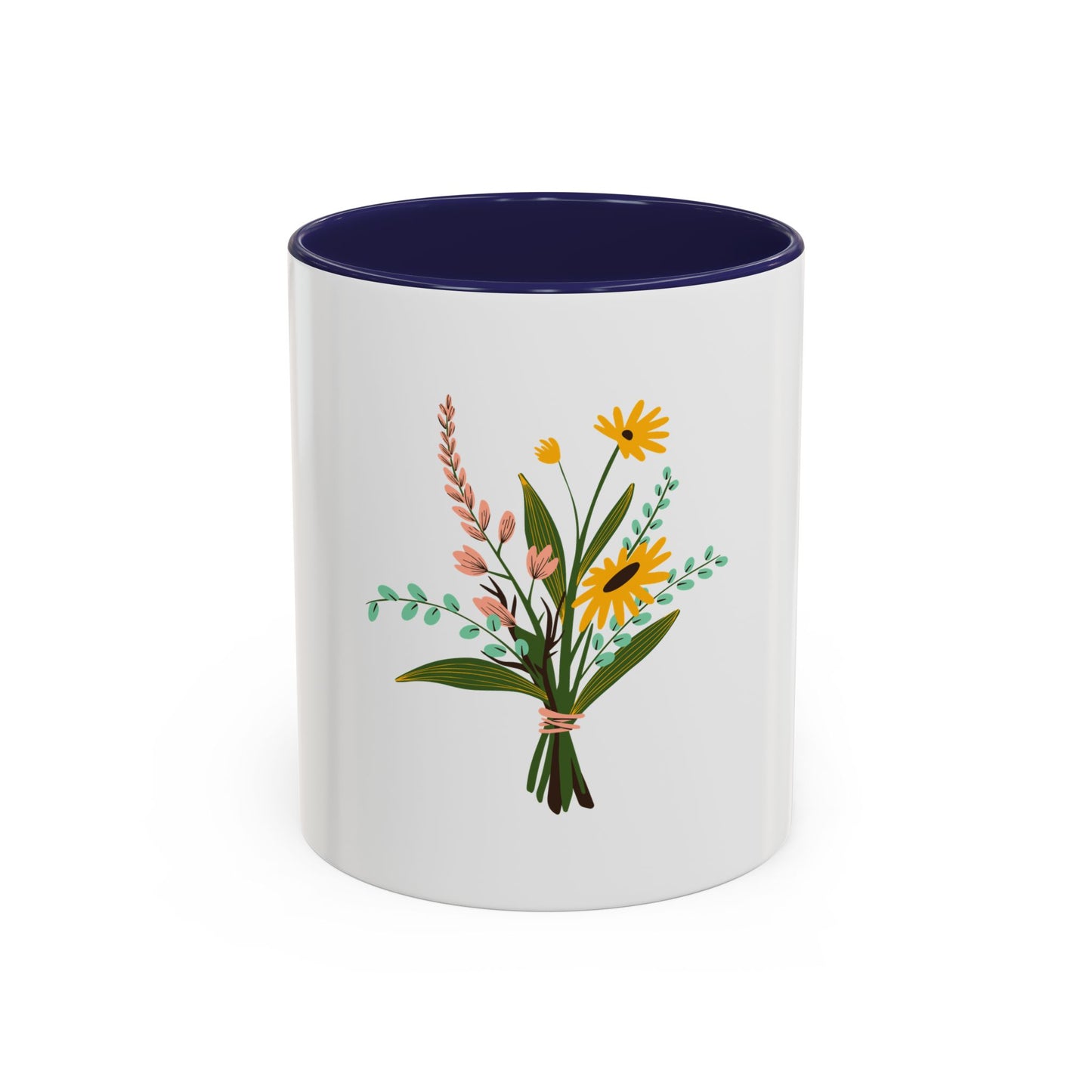 Taza de café con detalles florales: 11 oz y 15 oz: regalo perfecto para los amantes de la naturaleza