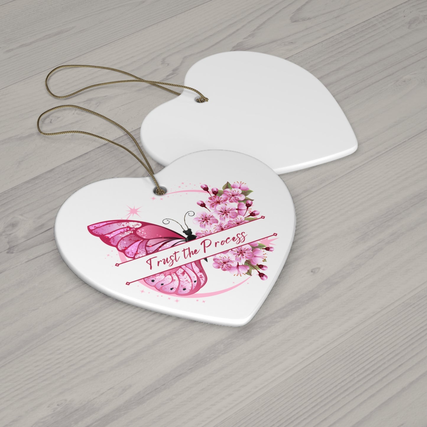 Ceramic Ornament Set (4 Shapes) | Decorative Home Accent
