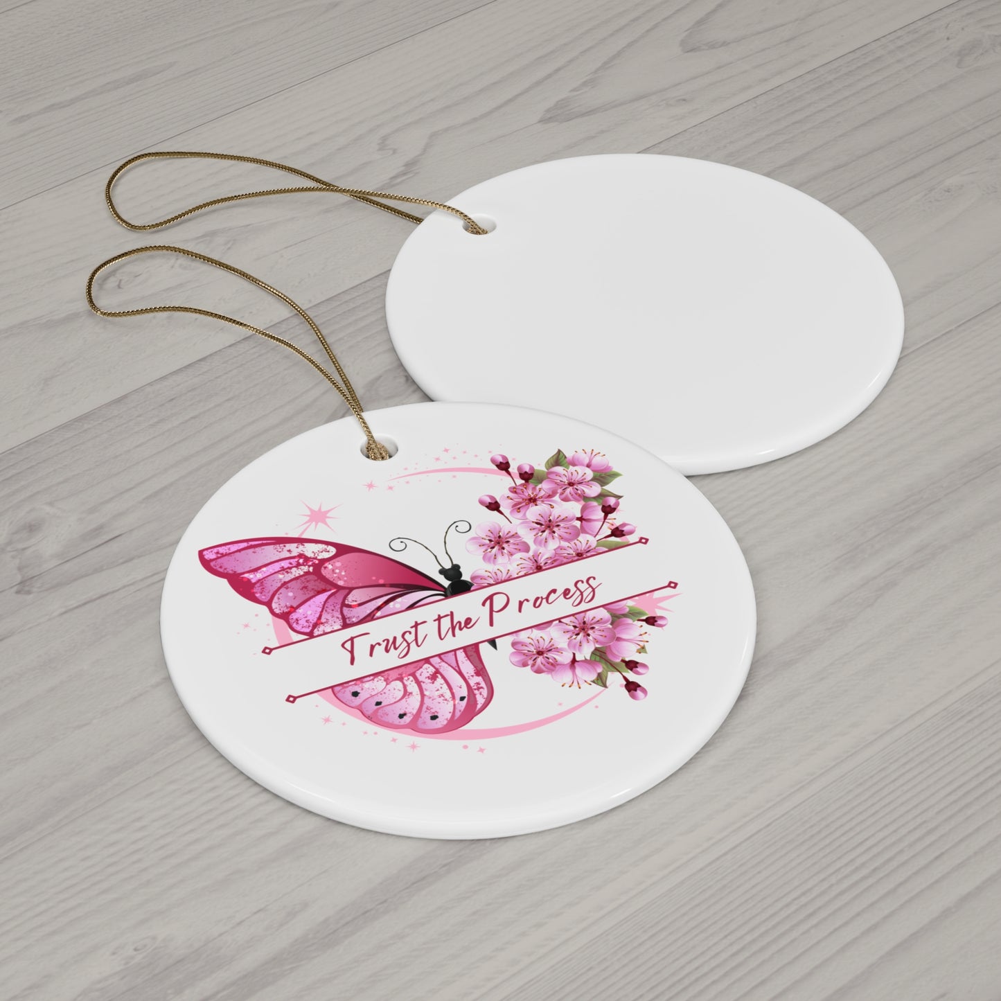 Ceramic Ornament Set (4 Shapes) | Decorative Home Accent