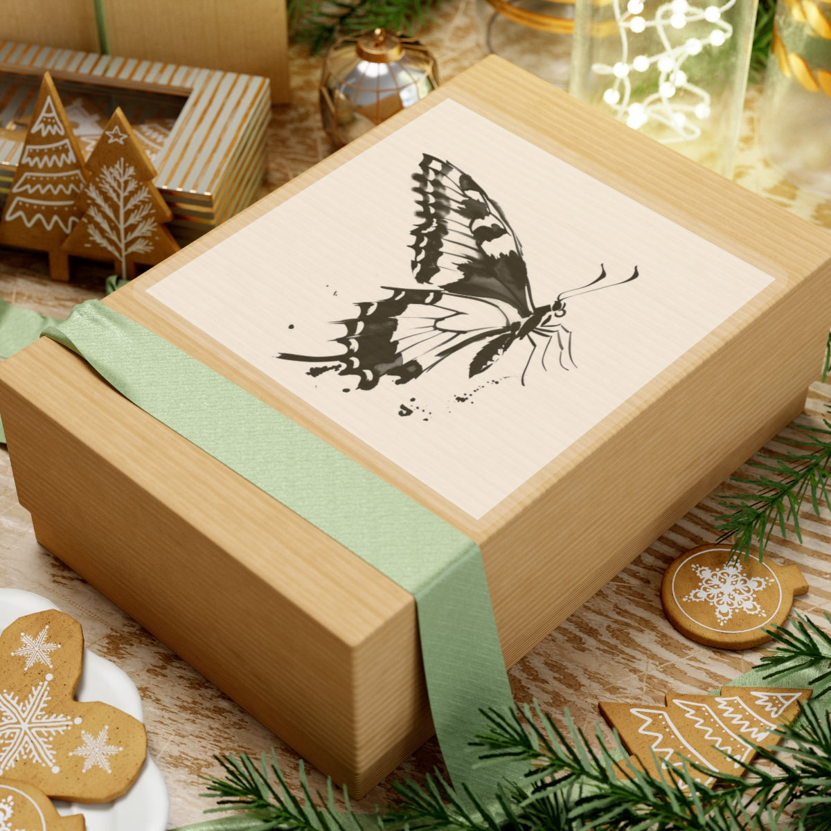 Elegantes pegatinas troqueladas de mariposas para personalización y decoración.