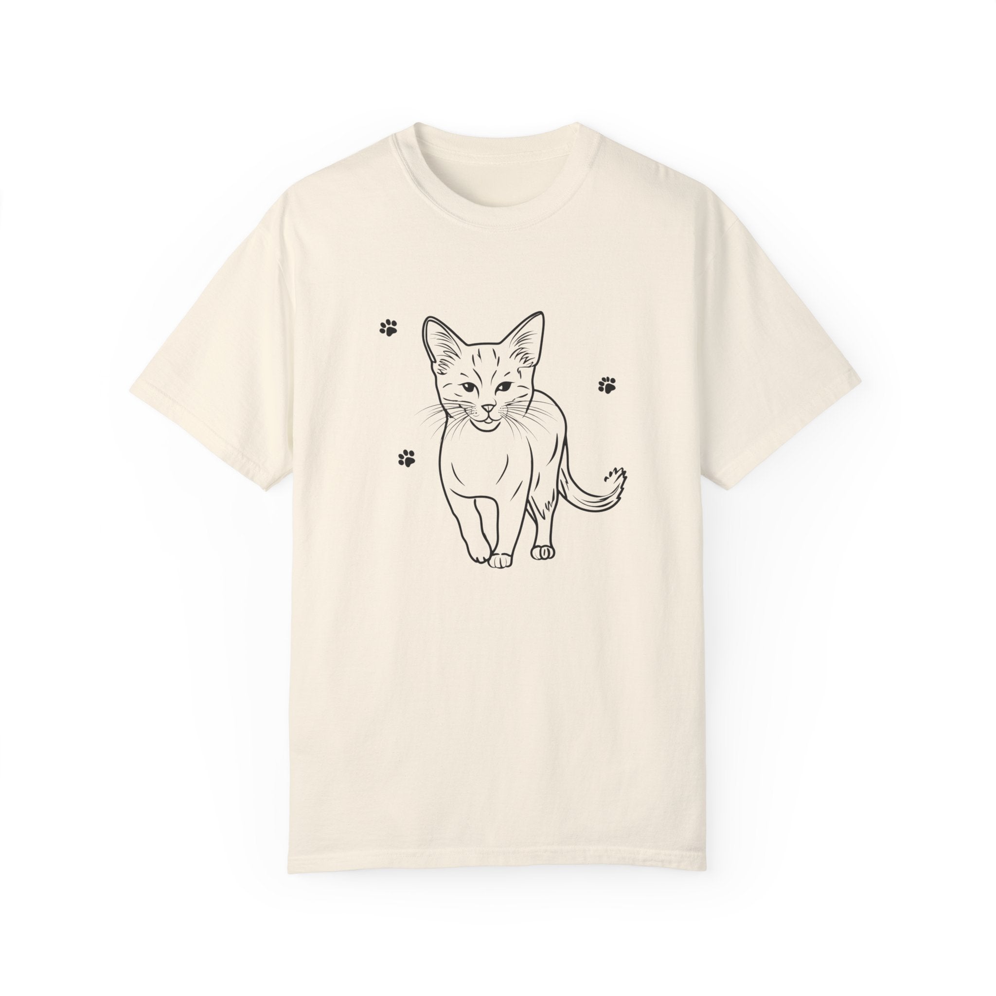 Cat Lover Unisex Garment-Dyed Tee | Cute Cat Design for Pet Enthusiasts