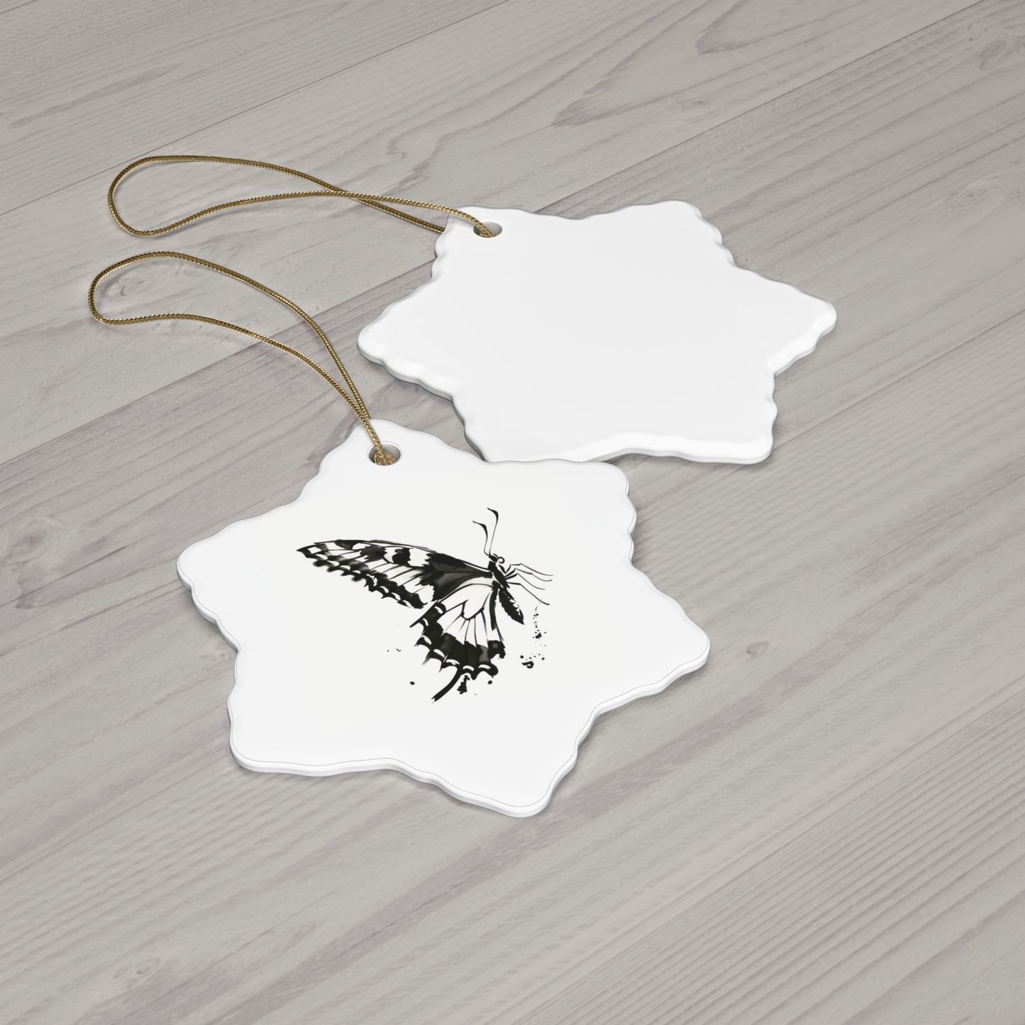 Elegant Butterfly Ceramic Ornament - Perfect for Holidays and Nature Lovers