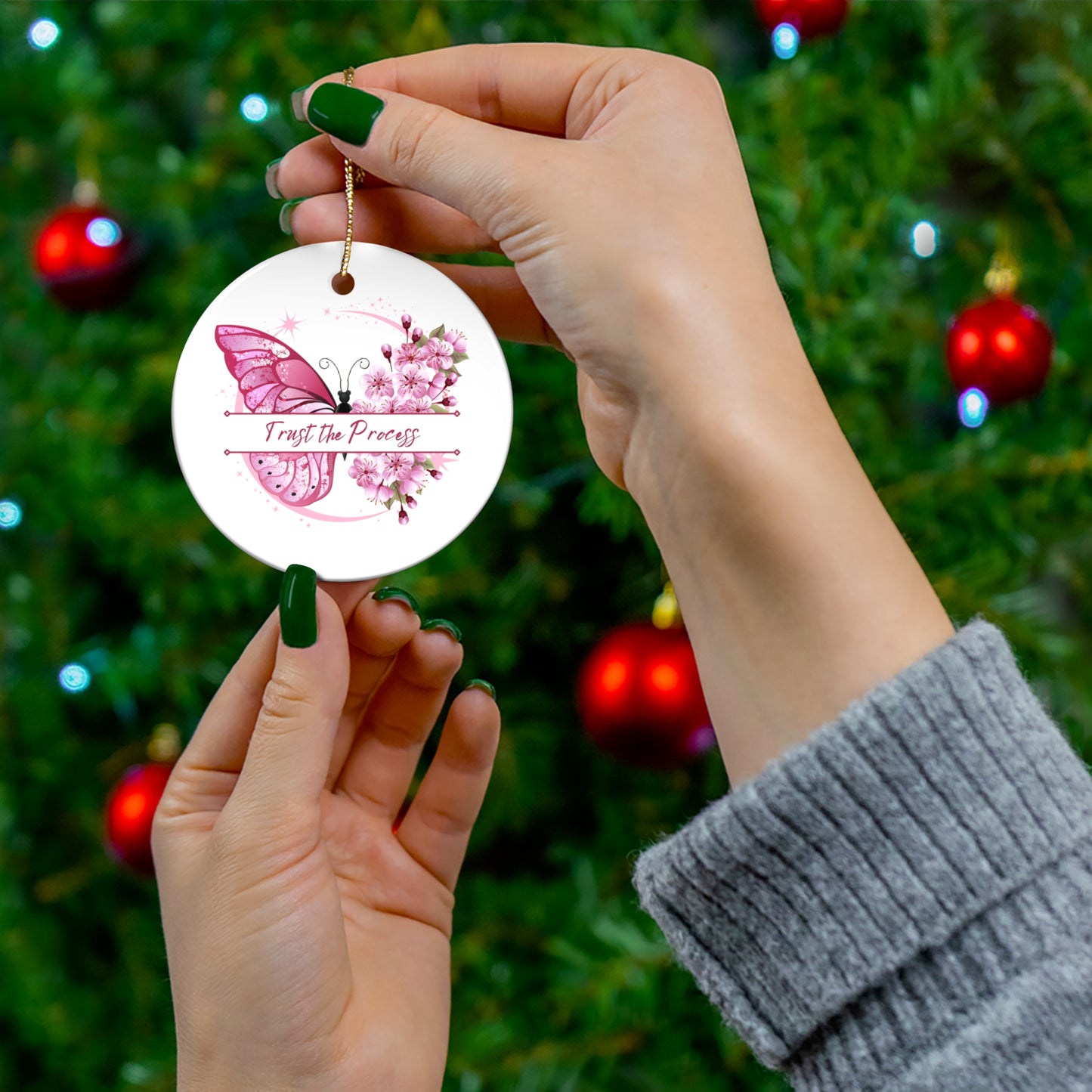 Ceramic Ornament Set (4 Shapes) | Decorative Home Accent