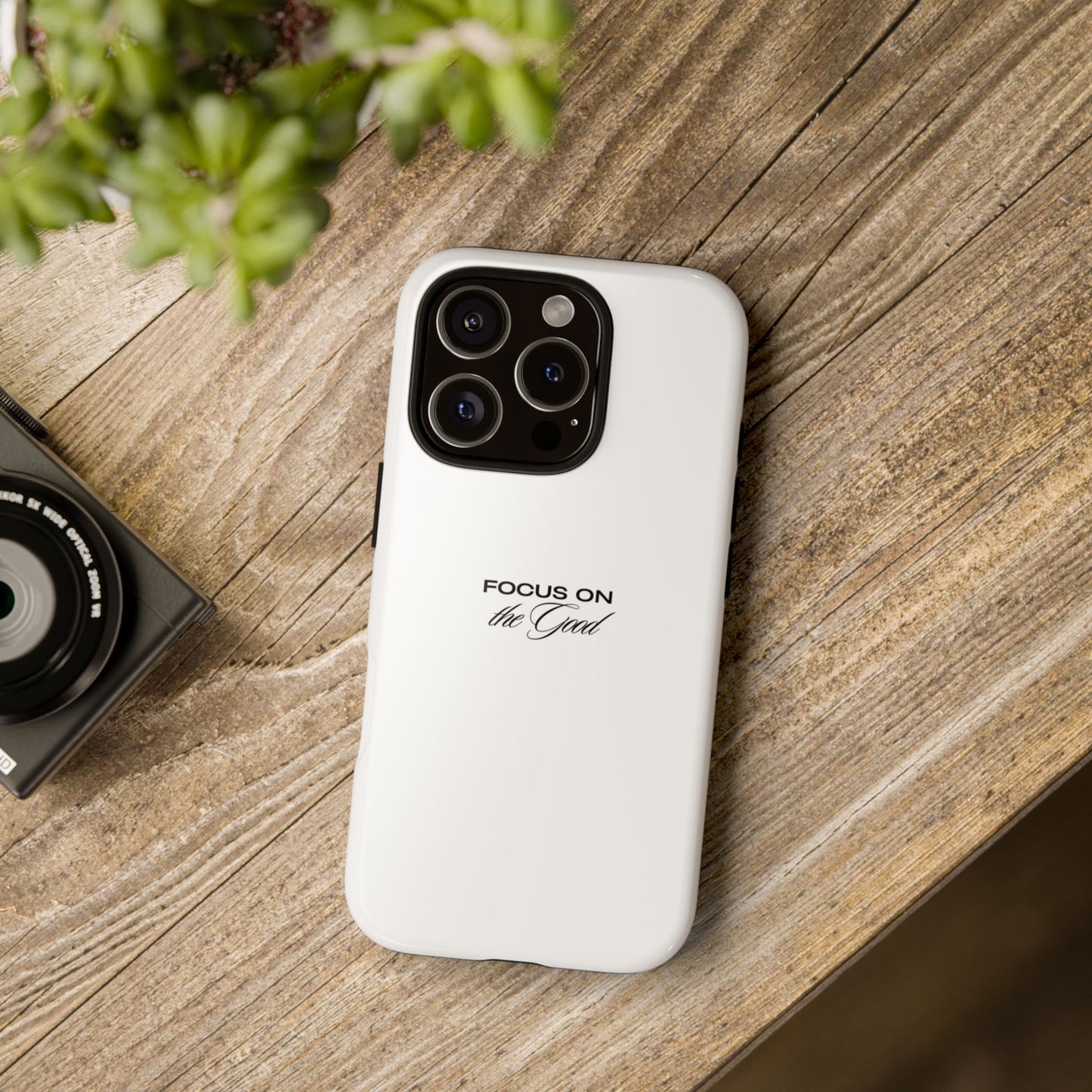 Inspirational Phone Case - "Focus on the Good" | Positive Vibes Smartphone Cover