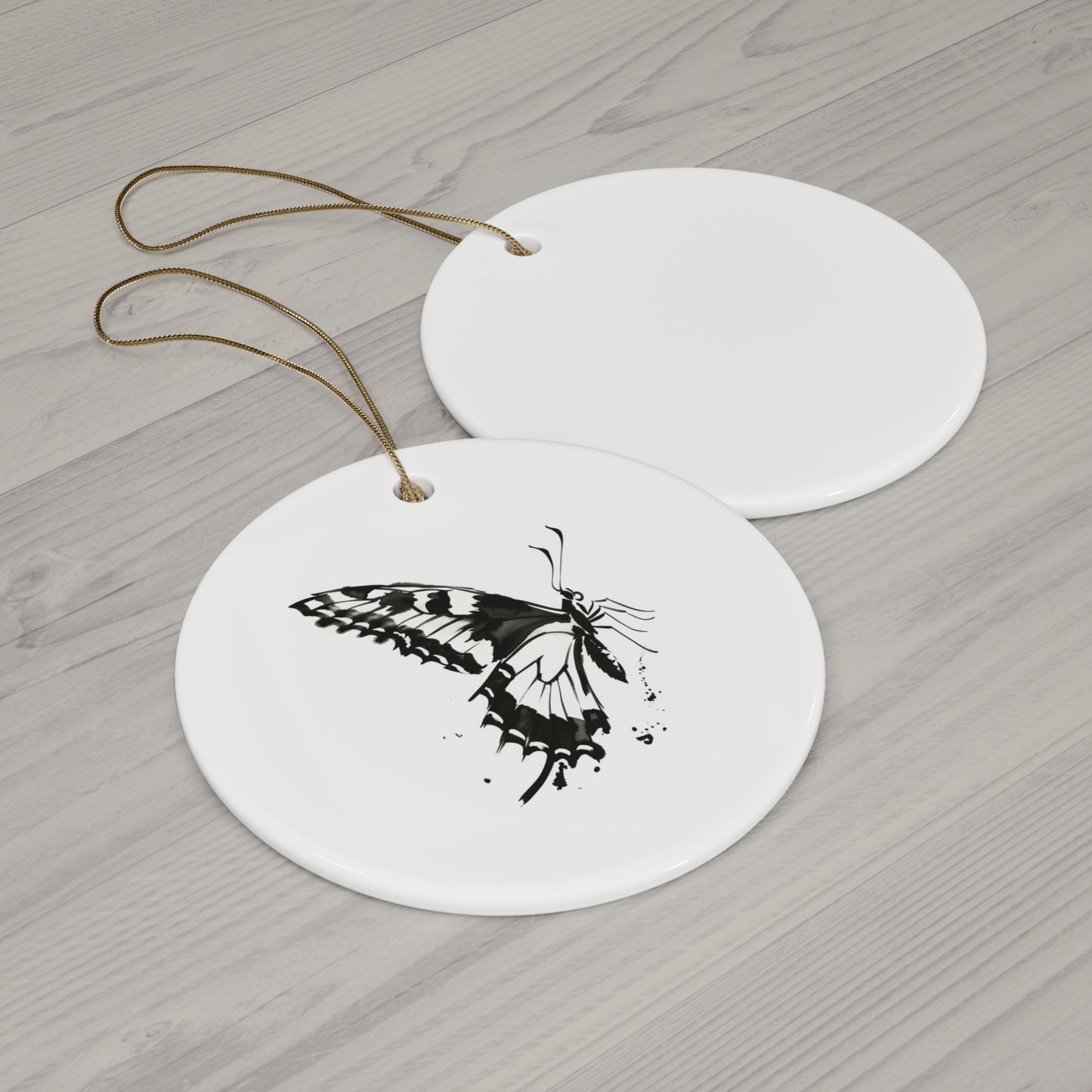 Elegant Butterfly Ceramic Ornament - Perfect for Holidays and Nature Lovers