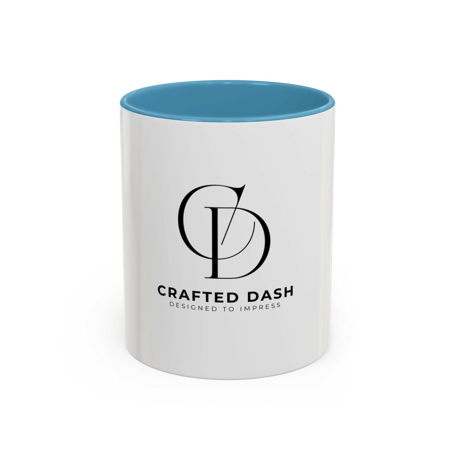 Crafted Dash Accent Coffee Mug | Stylish 11/15oz Ceramic Cup for Coffee Lovers