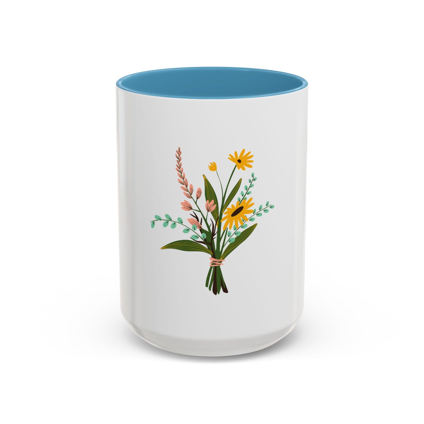 Taza de café con detalles florales: 11 oz y 15 oz: regalo perfecto para los amantes de la naturaleza