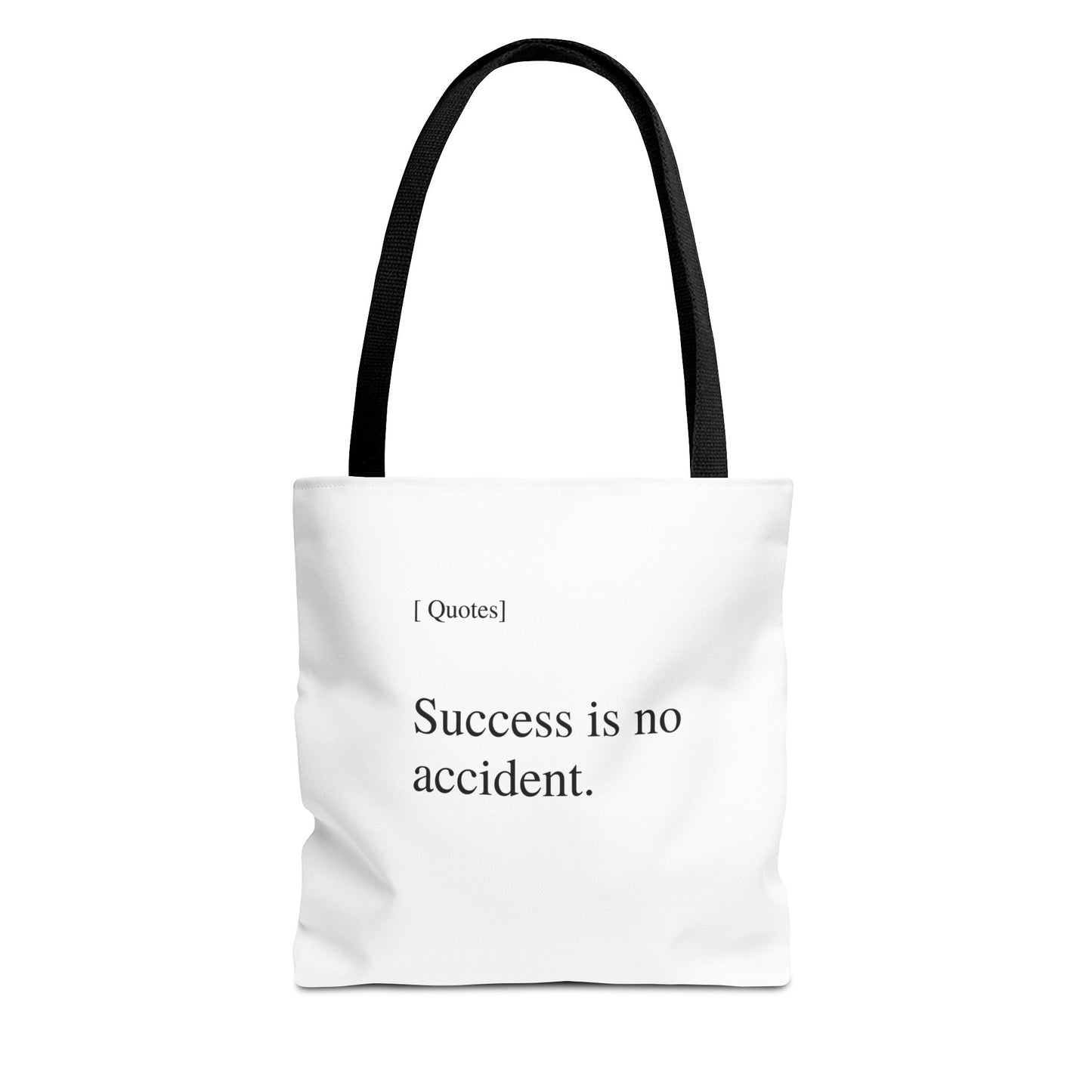 Inspirational Quote Tote Bag - "Success is No Accident" | Motivational Canvas Carryall