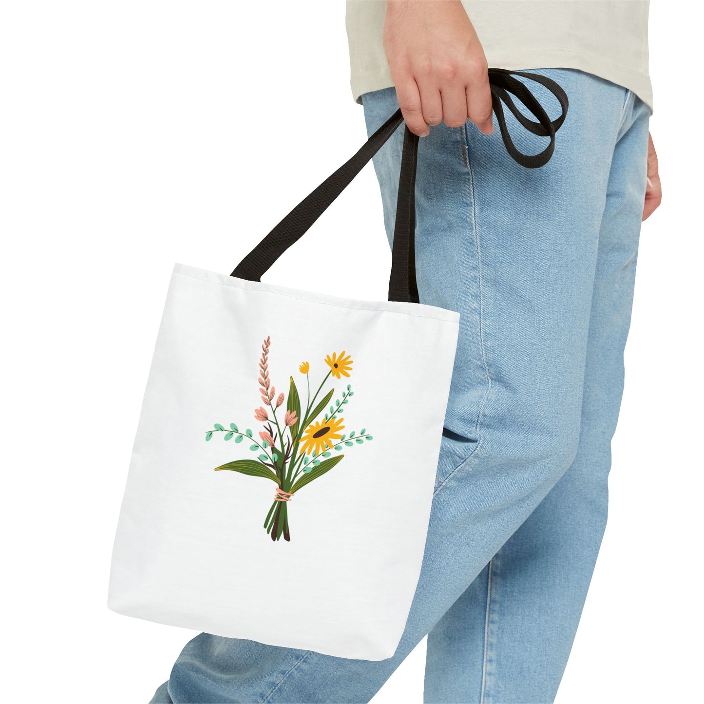 Floral Tote Bag - Perfect for Spring Outings & Eco-Friendly Shopping