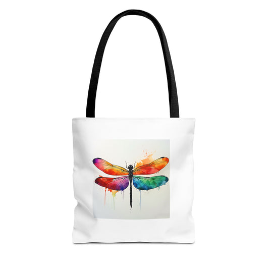 Bolso de mano con libélula de colores: un bolso de mano con arte vibrante para amantes de la naturaleza