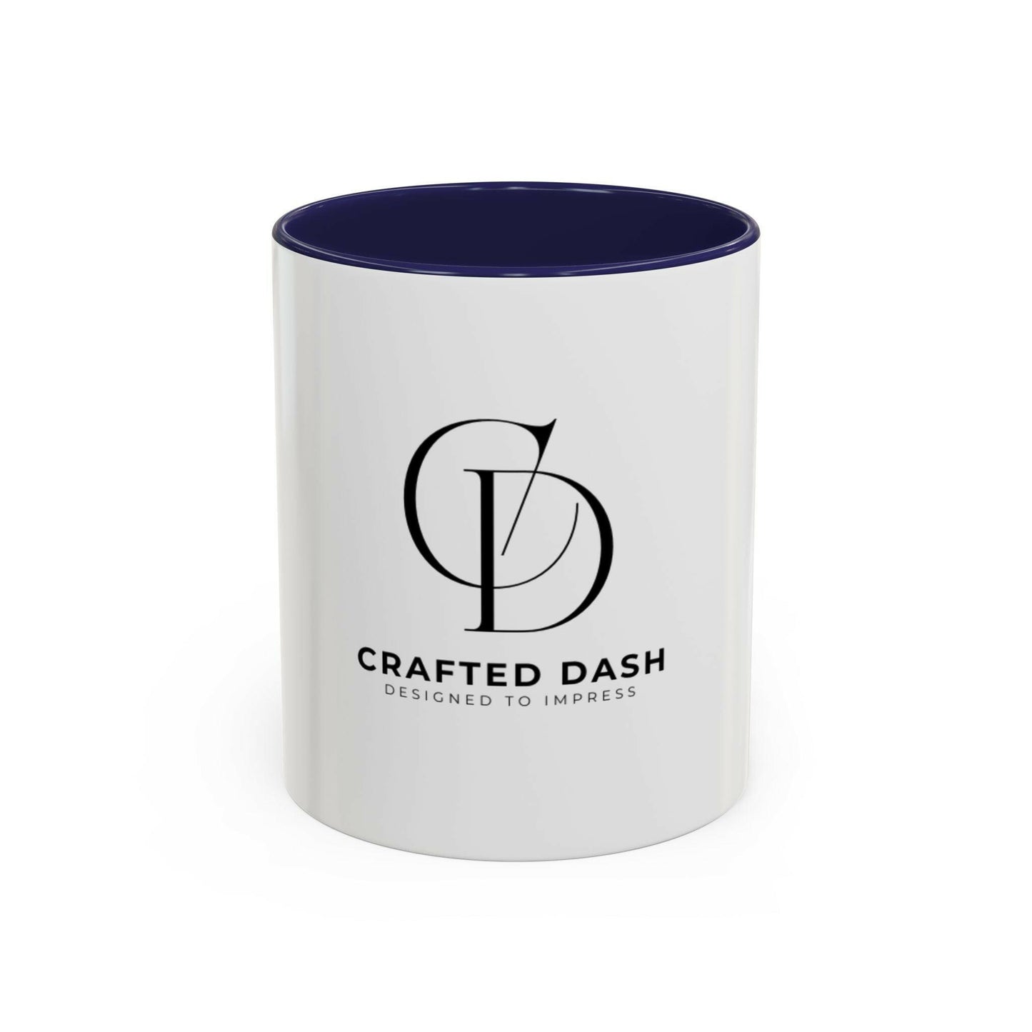 Crafted Dash Accent Coffee Mug | Stylish 11/15oz Ceramic Cup for Coffee Lovers