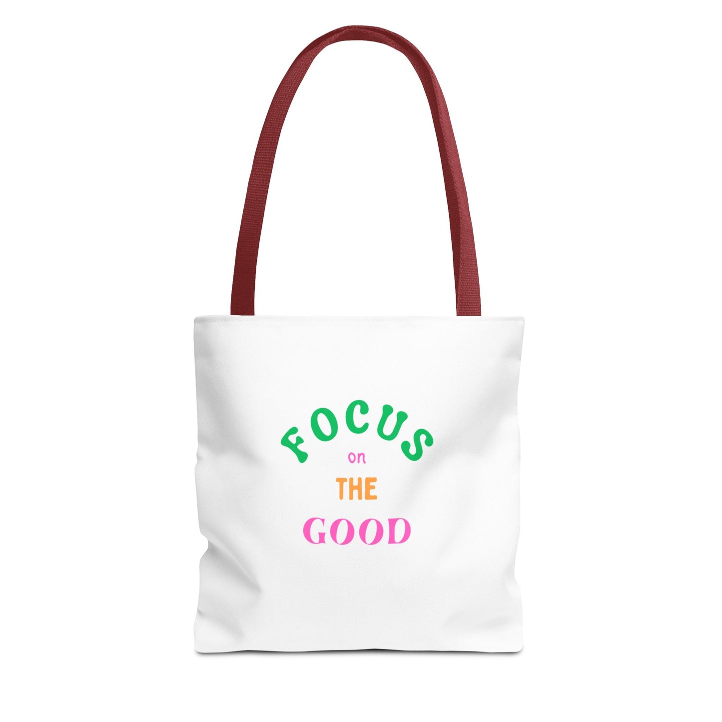Inspiring 'Focus on the Good' Tote Bag | Eco-Friendly Everyday Shopper
