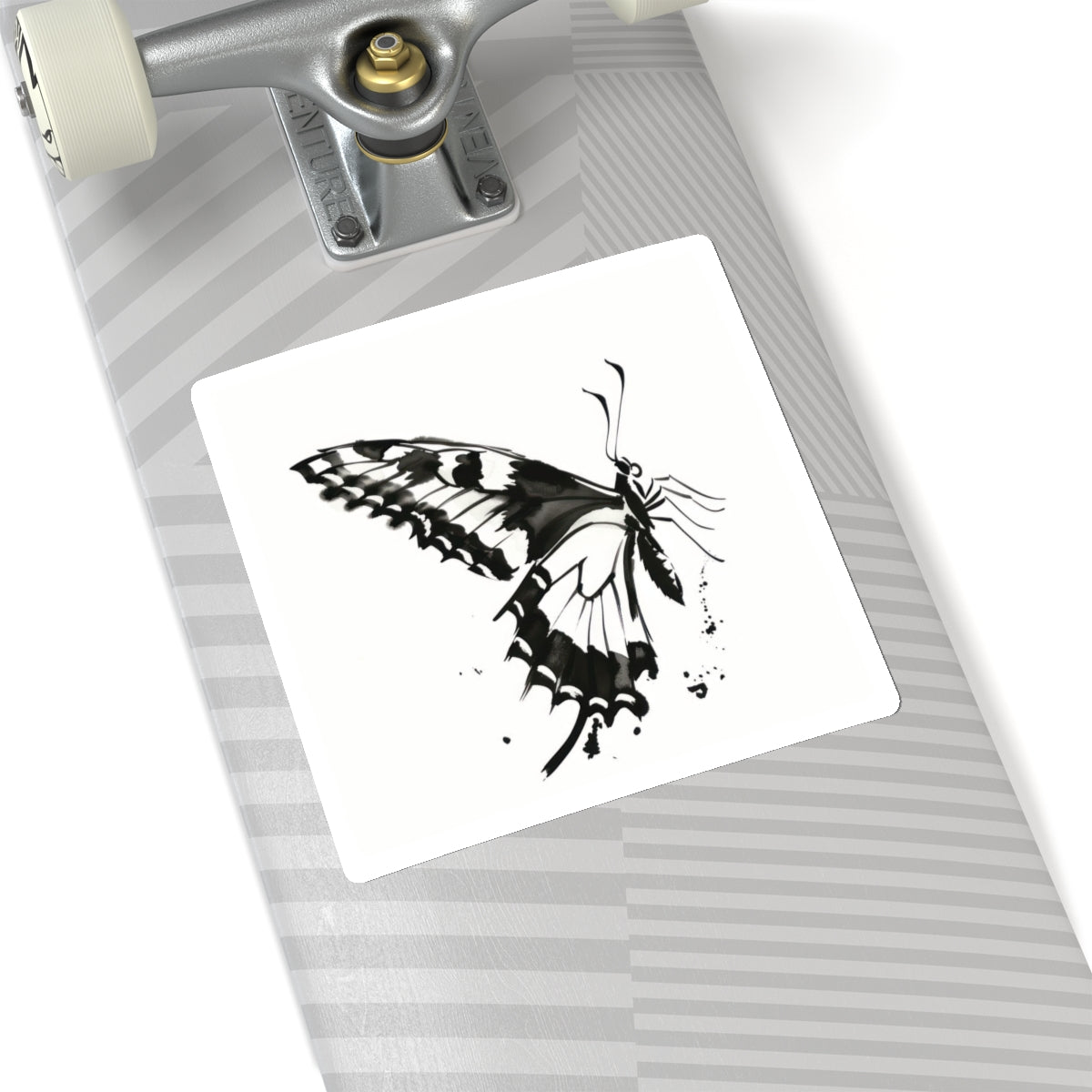Elegantes pegatinas troqueladas de mariposas para personalización y decoración.
