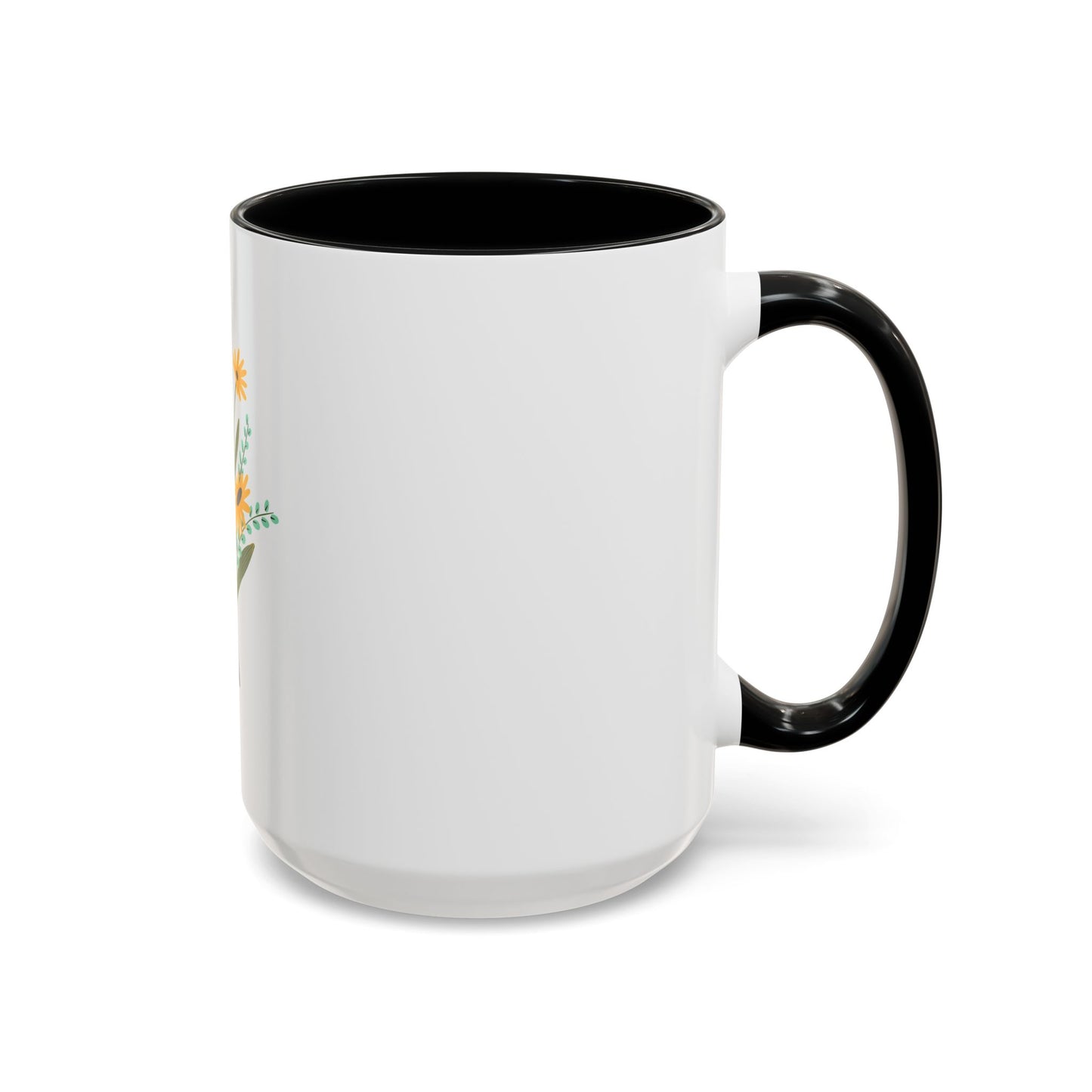 Taza de café con detalles florales: 11 oz y 15 oz: regalo perfecto para los amantes de la naturaleza