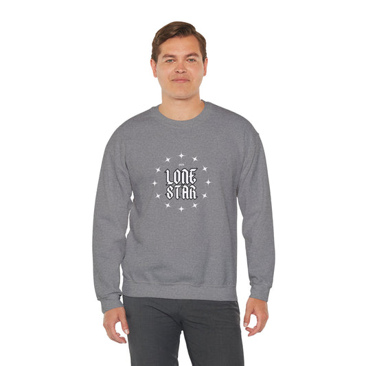 Sudadera unisex de cuello redondo Heavy Blend™ de Lone Star: ropa acogedora de Texas