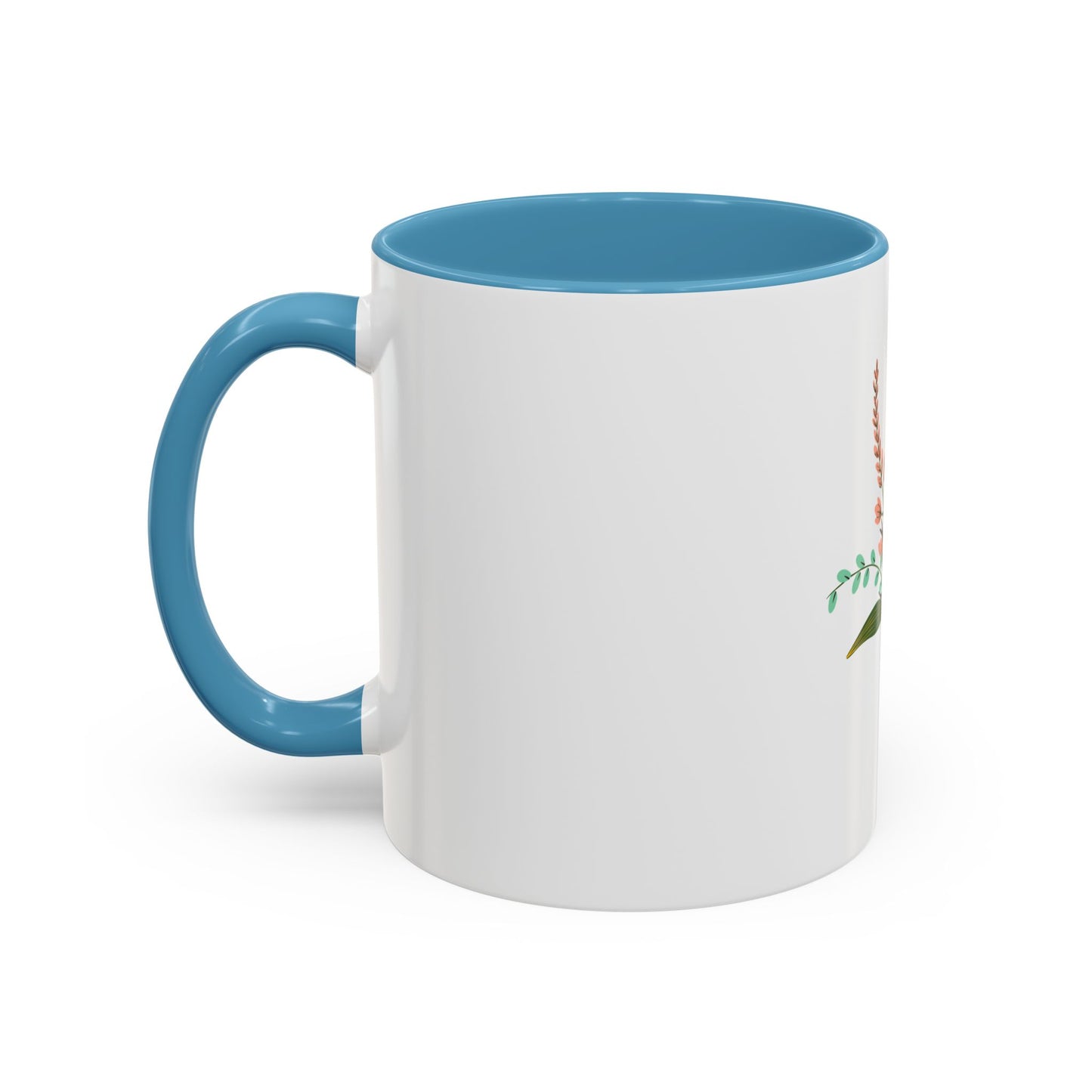 Taza de café con detalles florales: 11 oz y 15 oz: regalo perfecto para los amantes de la naturaleza