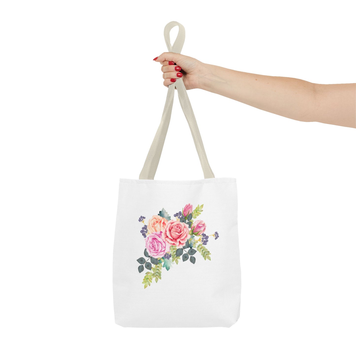 Floral Watercolor Design Tote Bag | Stylish & Functional for Daily Use