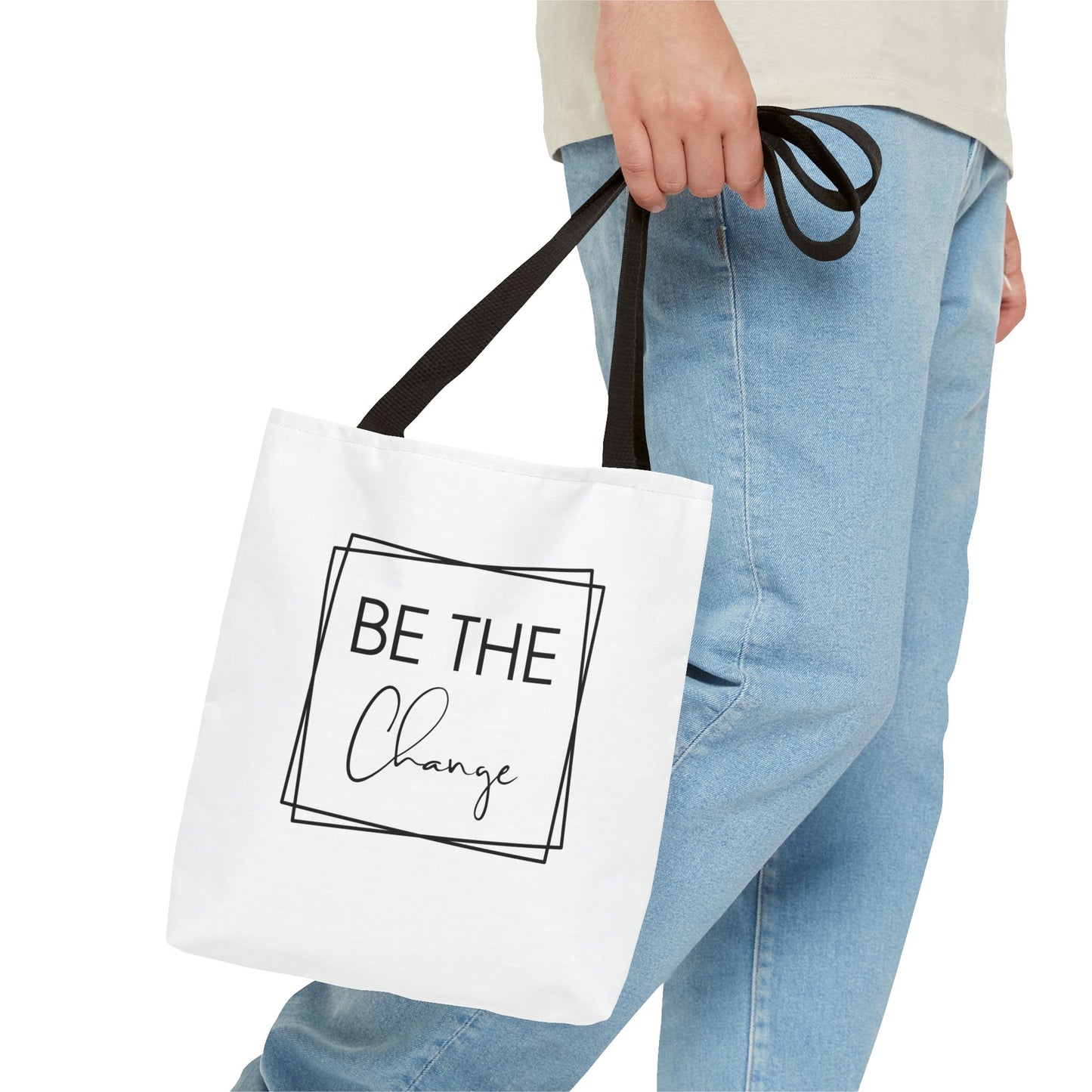 Inspirational Tote Bag - 'Be The Change' | Eco-Friendly & Stylish