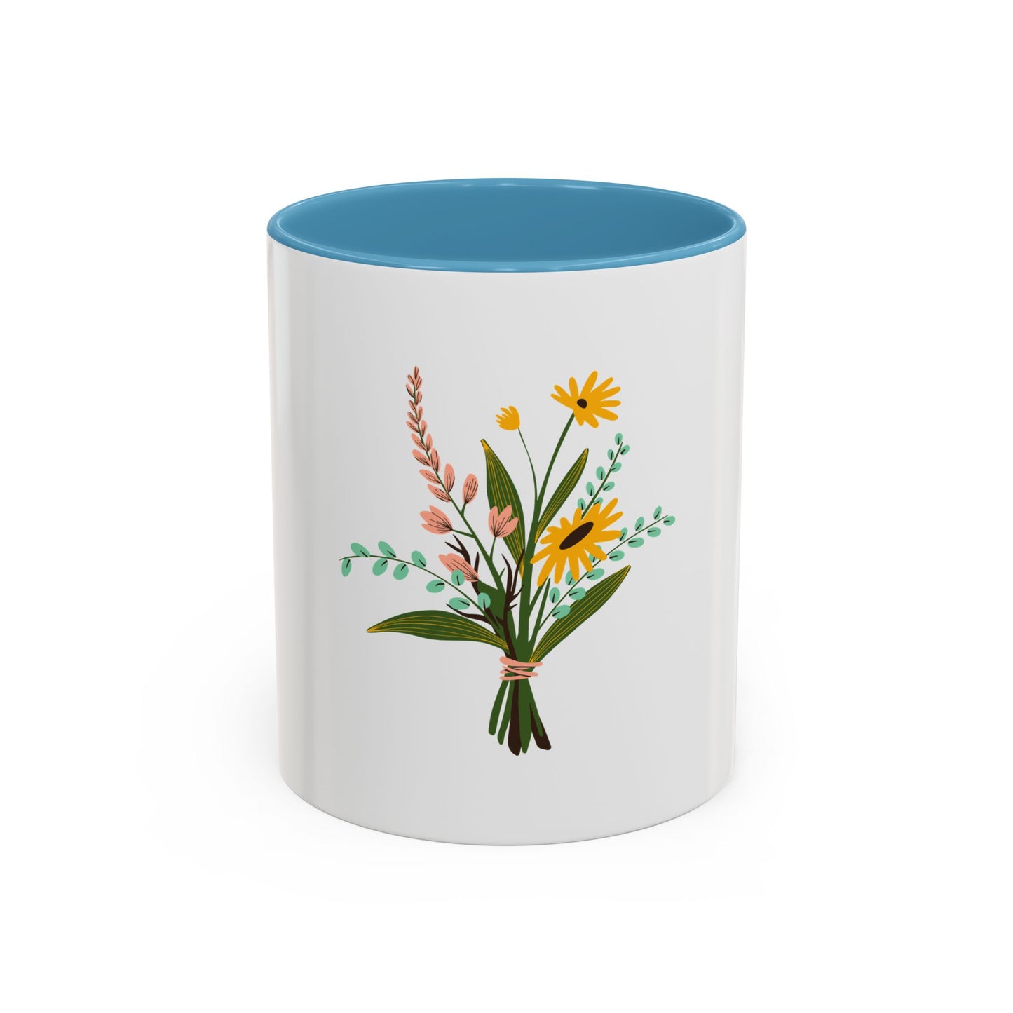 Taza de café con detalles florales: 11 oz y 15 oz: regalo perfecto para los amantes de la naturaleza