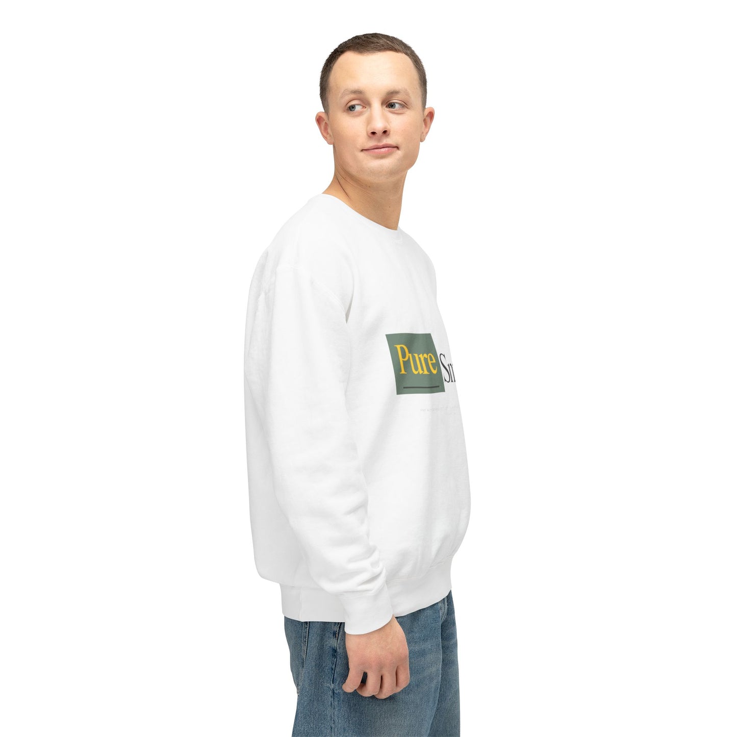 Pure Smiles Lightweight Crewneck Sweatshirt | Perfect for Any Occasion Unisex Wear