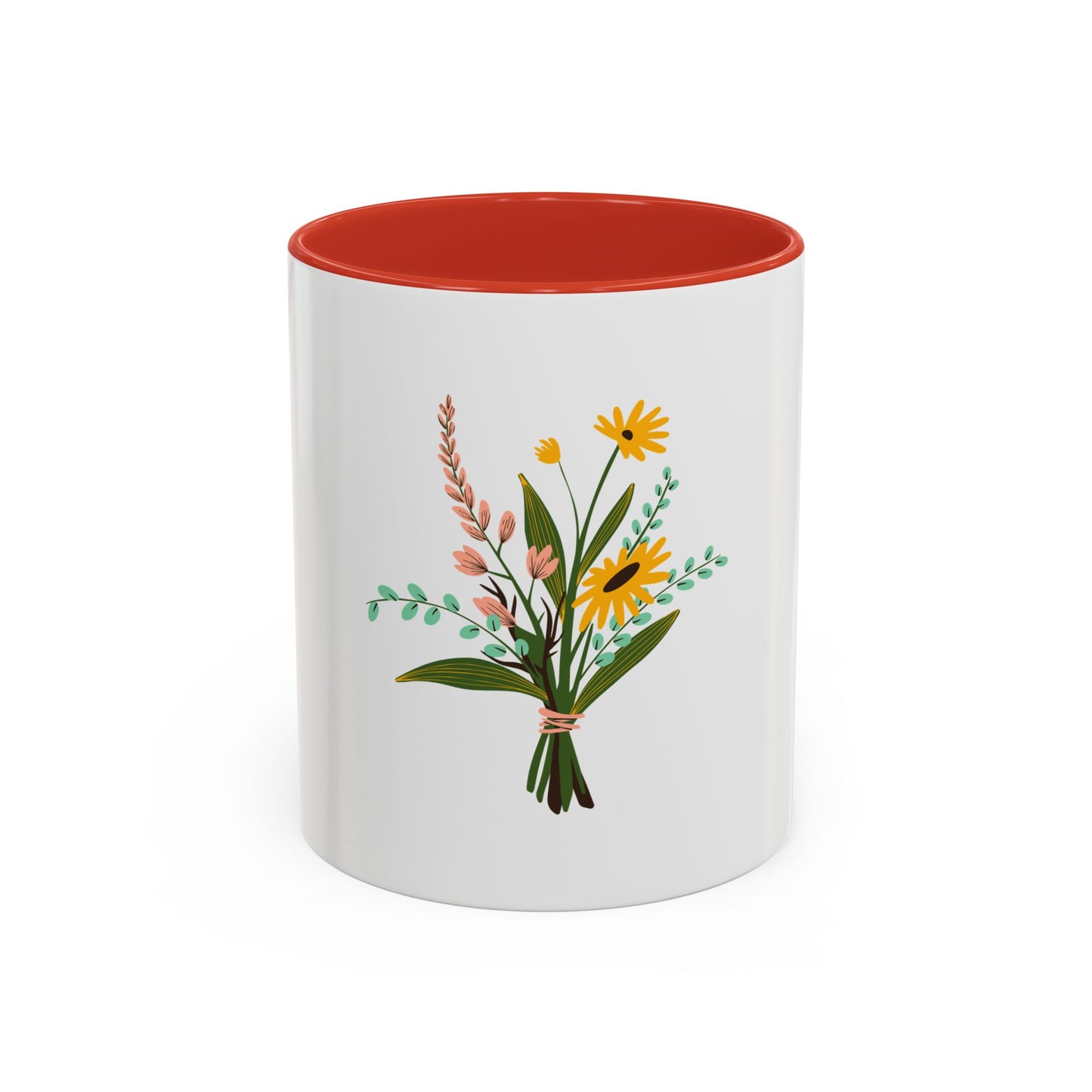 Taza de café con detalles florales: 11 oz y 15 oz: regalo perfecto para los amantes de la naturaleza