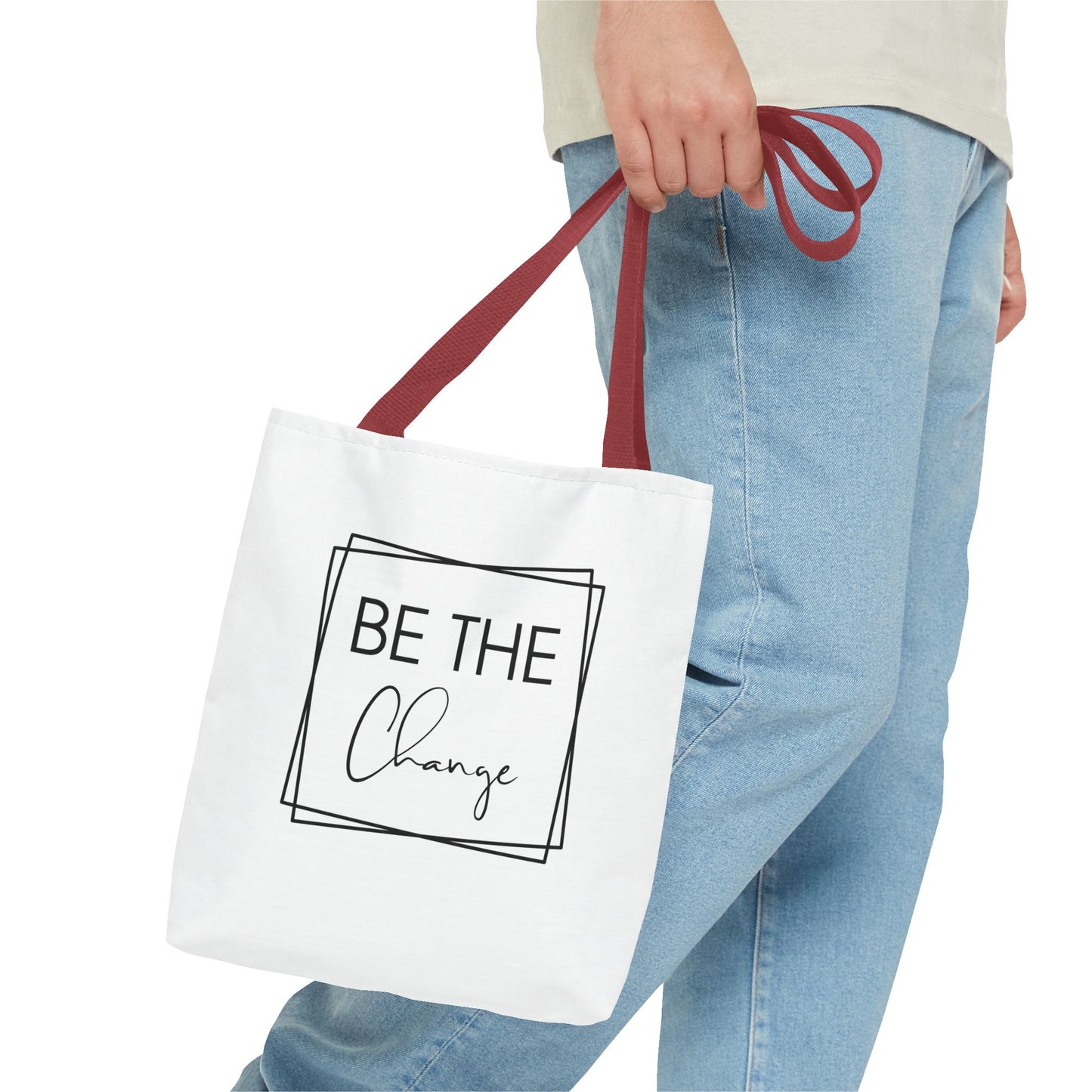 Inspirational Tote Bag - 'Be The Change' | Eco-Friendly & Stylish