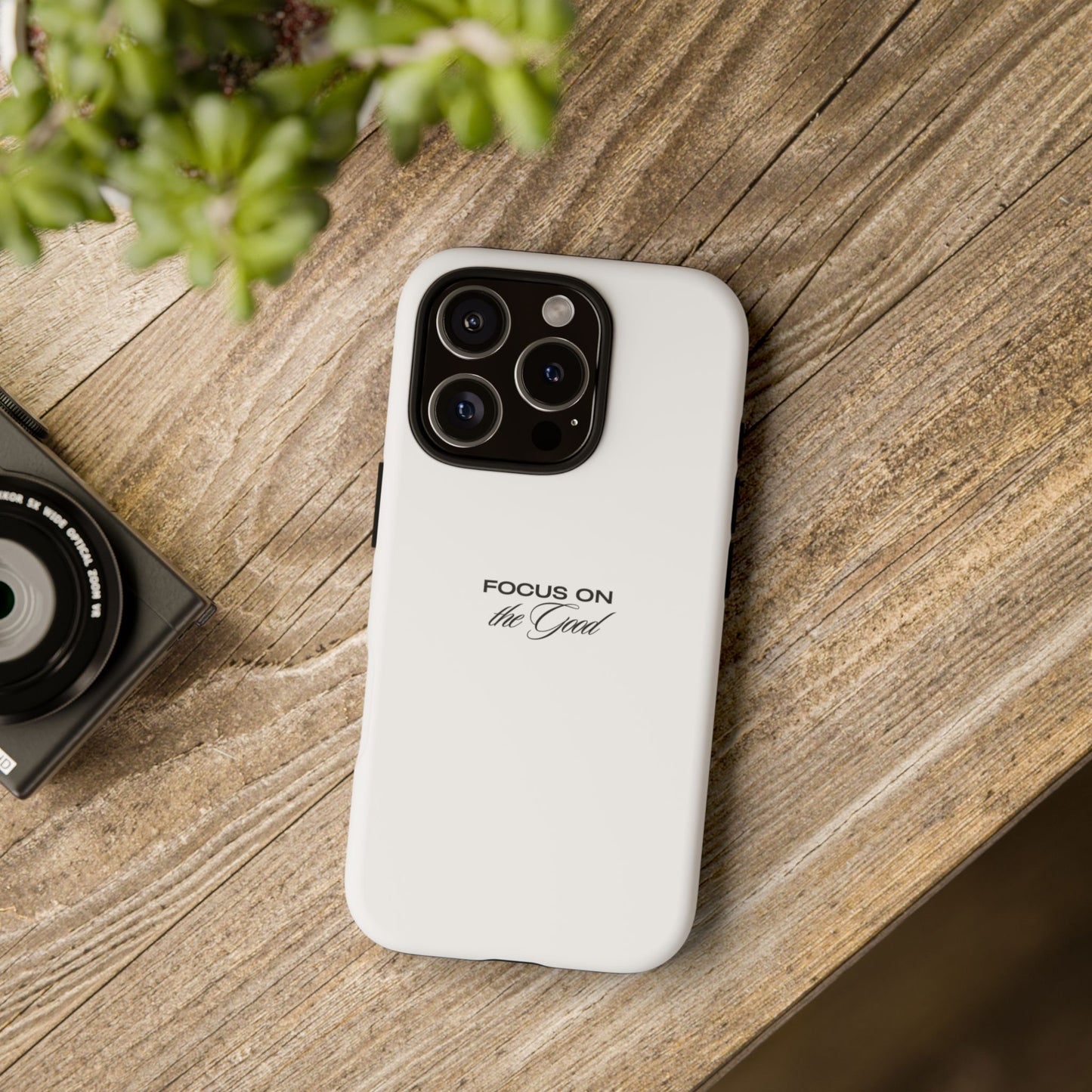 Inspirational Phone Case - "Focus on the Good" | Positive Vibes Smartphone Cover