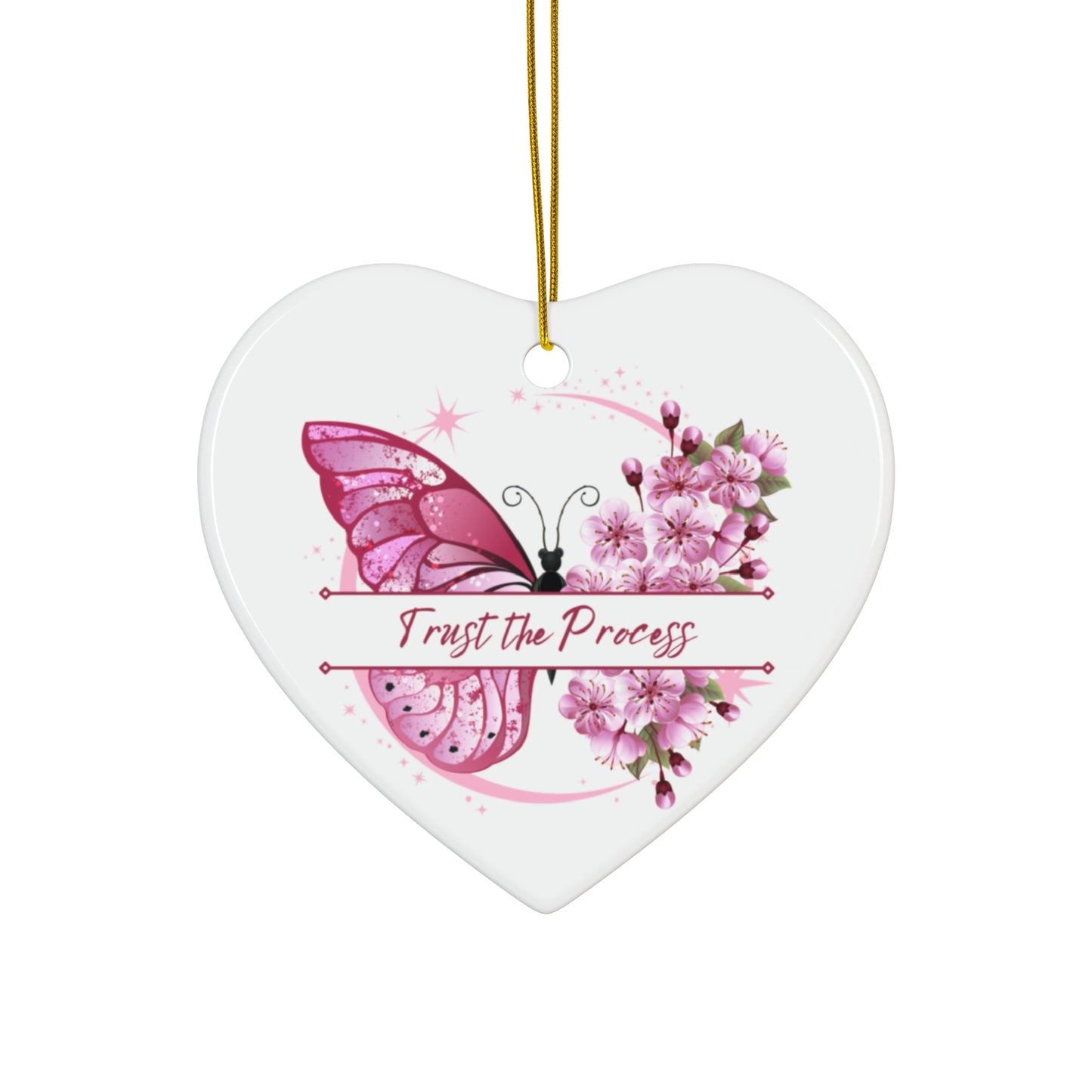 Ceramic Ornament Set (4 Shapes) | Decorative Home Accent