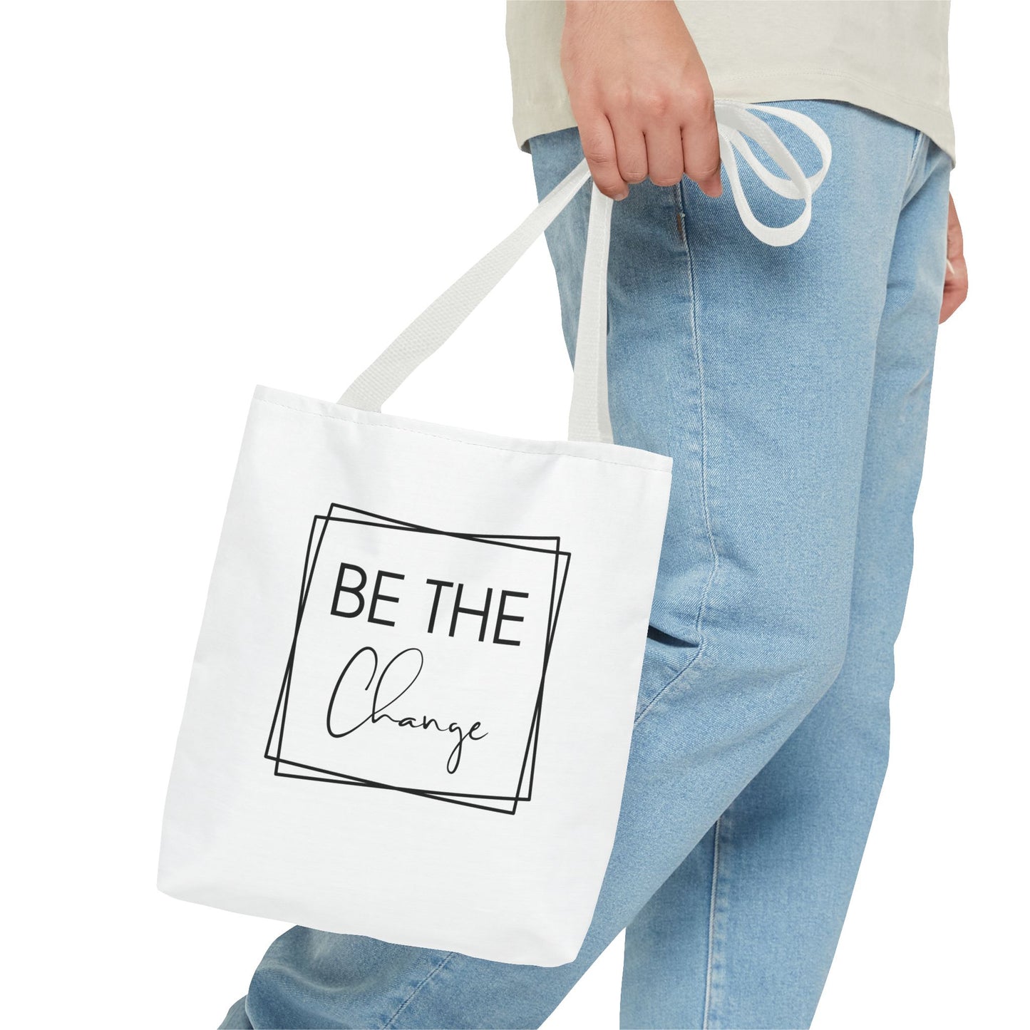 Inspirational Tote Bag - 'Be The Change' | Eco-Friendly & Stylish