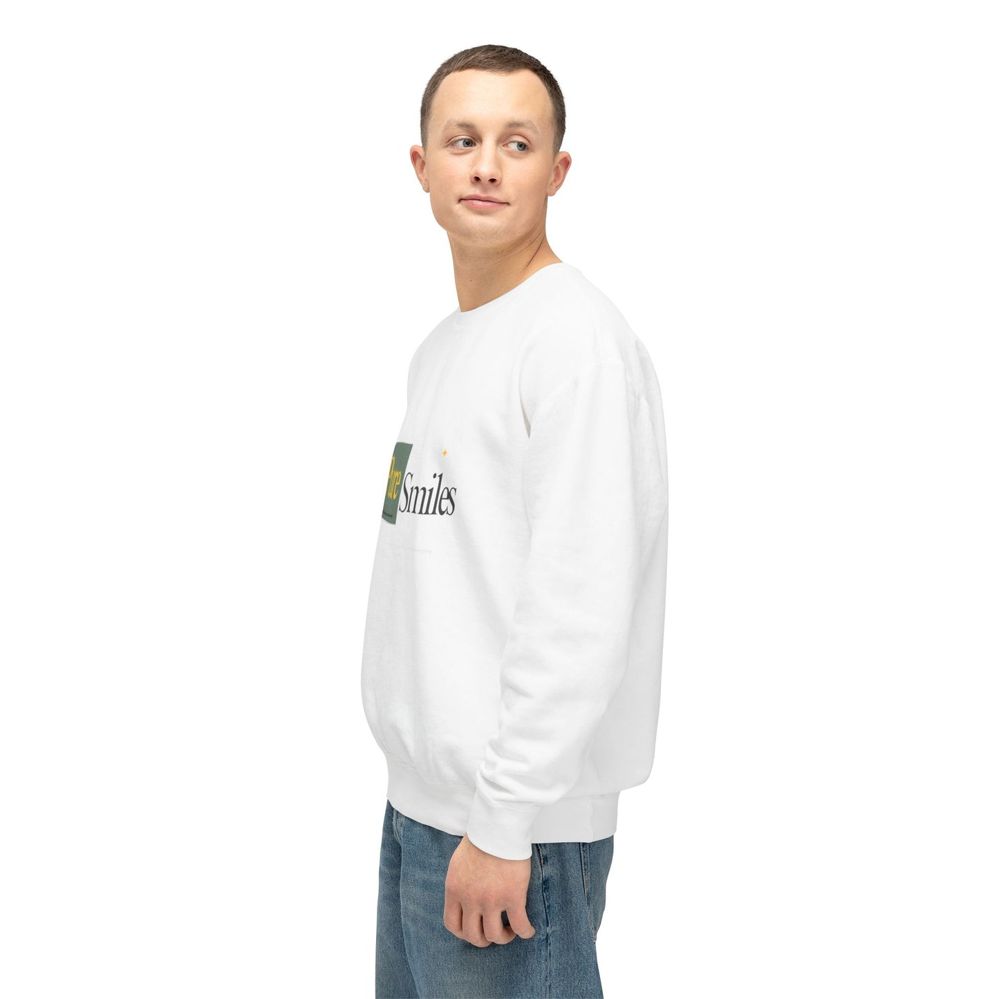 Pure Smiles Lightweight Crewneck Sweatshirt | Perfect for Any Occasion Unisex Wear