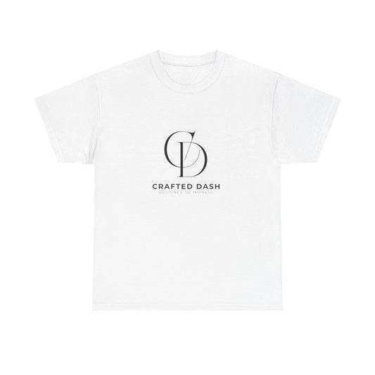 Minimalist Logo Heavy Cotton Tee | Casual Everyday Unisex Wear