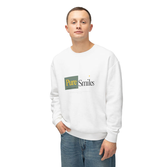 Pure Smiles Lightweight Crewneck Sweatshirt | Perfect for Any Occasion Unisex Wear
