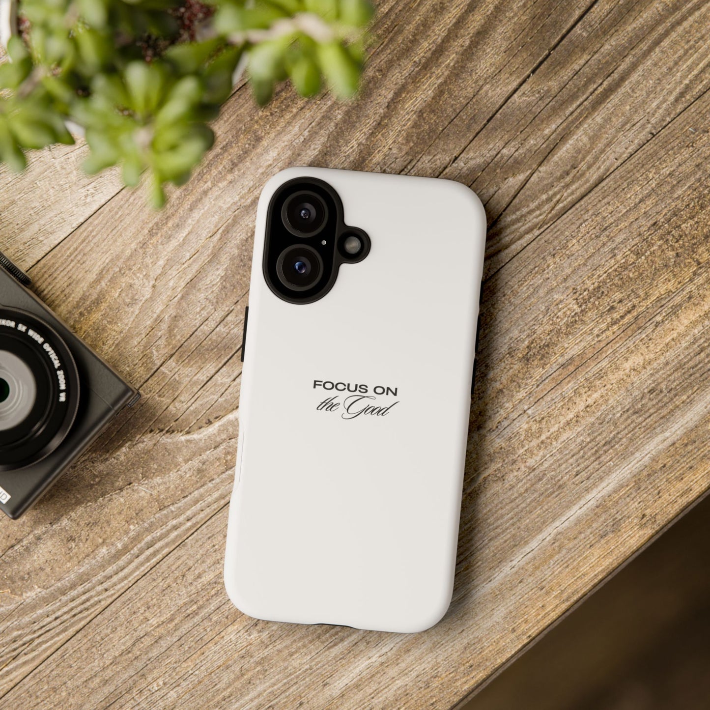 Inspirational Phone Case - "Focus on the Good" | Positive Vibes Smartphone Cover