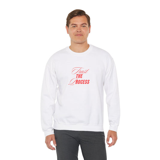 Trust the Process Crewneck Sweatshirt | Unisex Heavy Blend Cozy Motivational Apparel