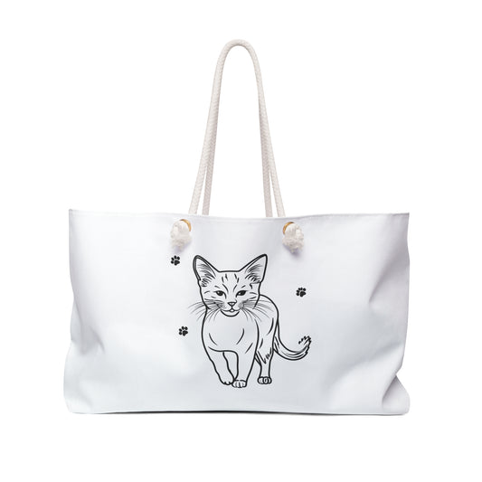 Bonita bolsa de viaje con forma de gato: perfecta para amantes de las mascotas y para viajar