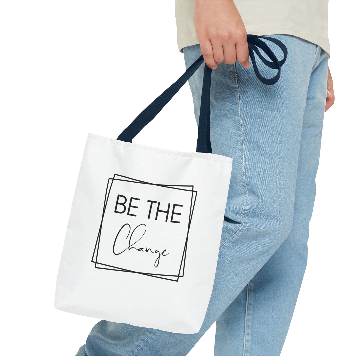 Inspirational Tote Bag - 'Be The Change' | Eco-Friendly & Stylish