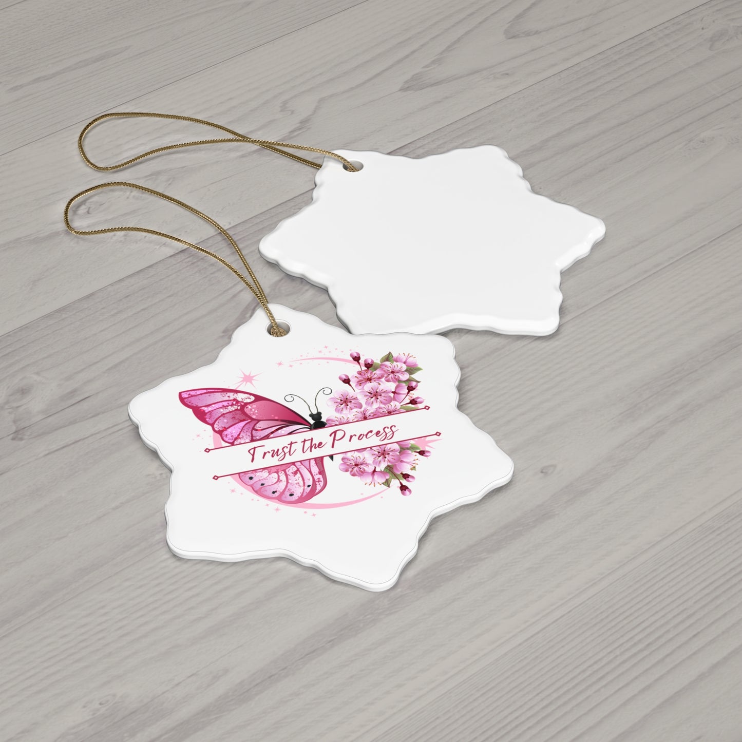 Ceramic Ornament Set (4 Shapes) | Decorative Home Accent