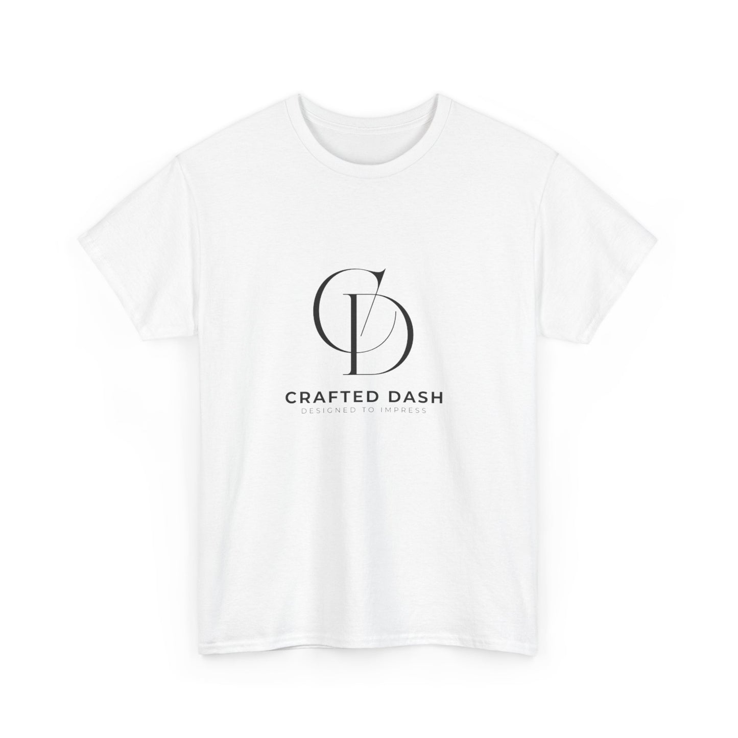 Minimalist Logo Heavy Cotton Tee | Casual Everyday Unisex Wear