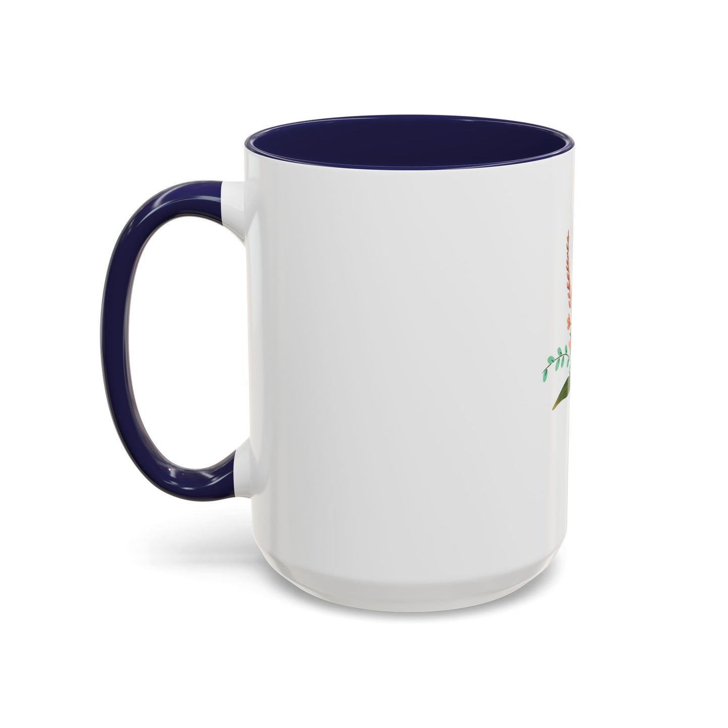 Taza de café con detalles florales: 11 oz y 15 oz: regalo perfecto para los amantes de la naturaleza
