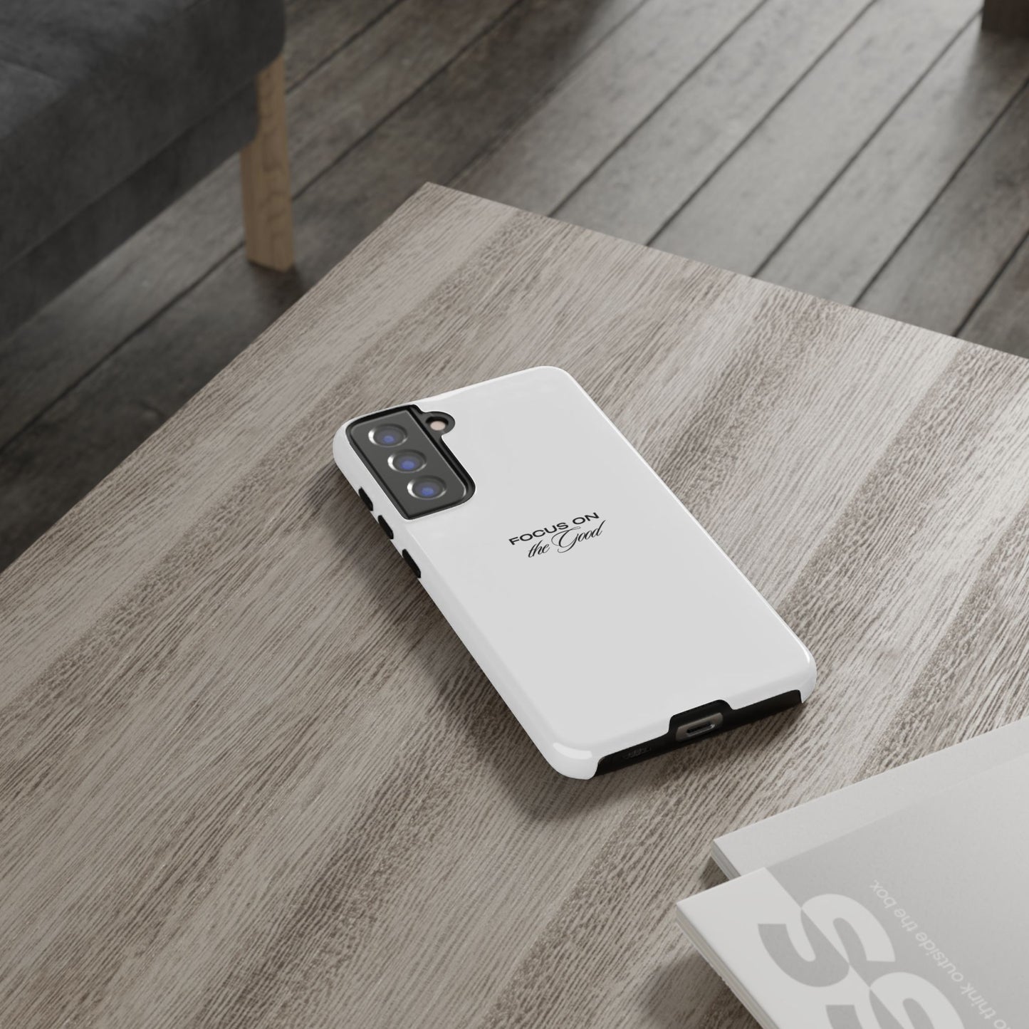 Inspirational Phone Case - "Focus on the Good" | Positive Vibes Smartphone Cover