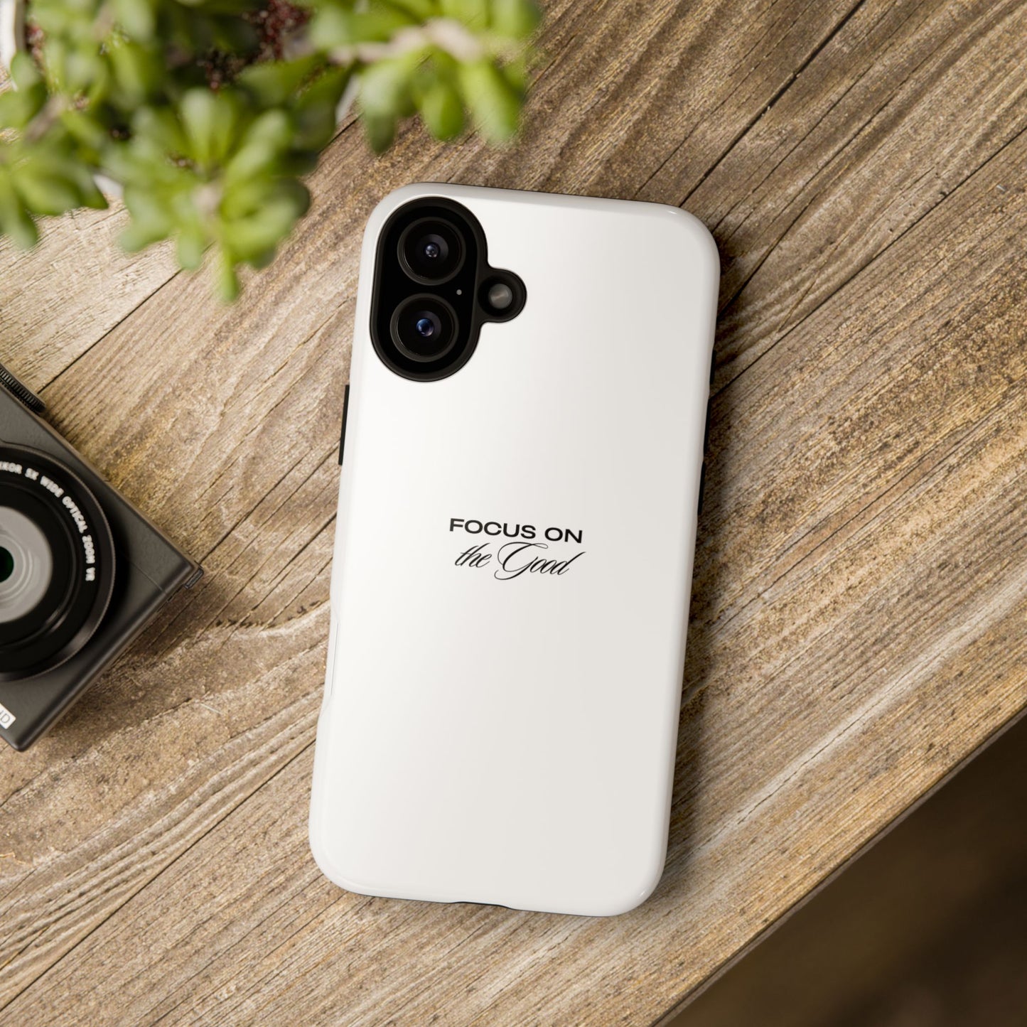 Inspirational Phone Case - "Focus on the Good" | Positive Vibes Smartphone Cover