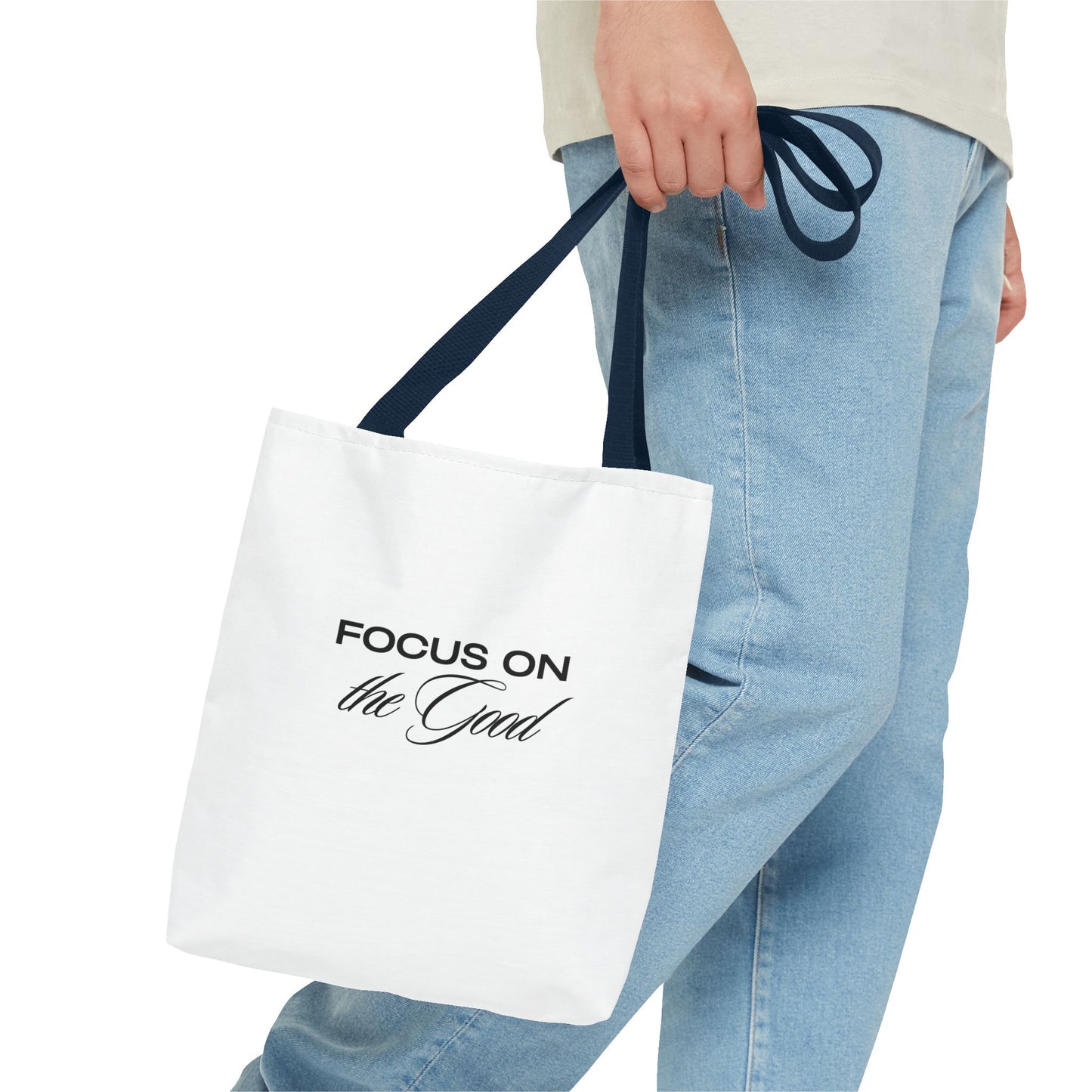 Inspirational Tote Bag - 'Focus on the Good' | Motivational Canvas Bag